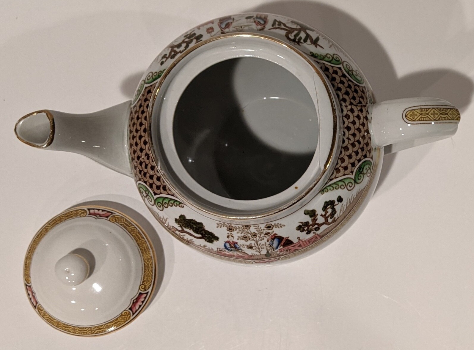 Vintage/Antique 1920’s Adderley’s Nankin Teapot, Tea Pot Porcelain, Signed 32 oz