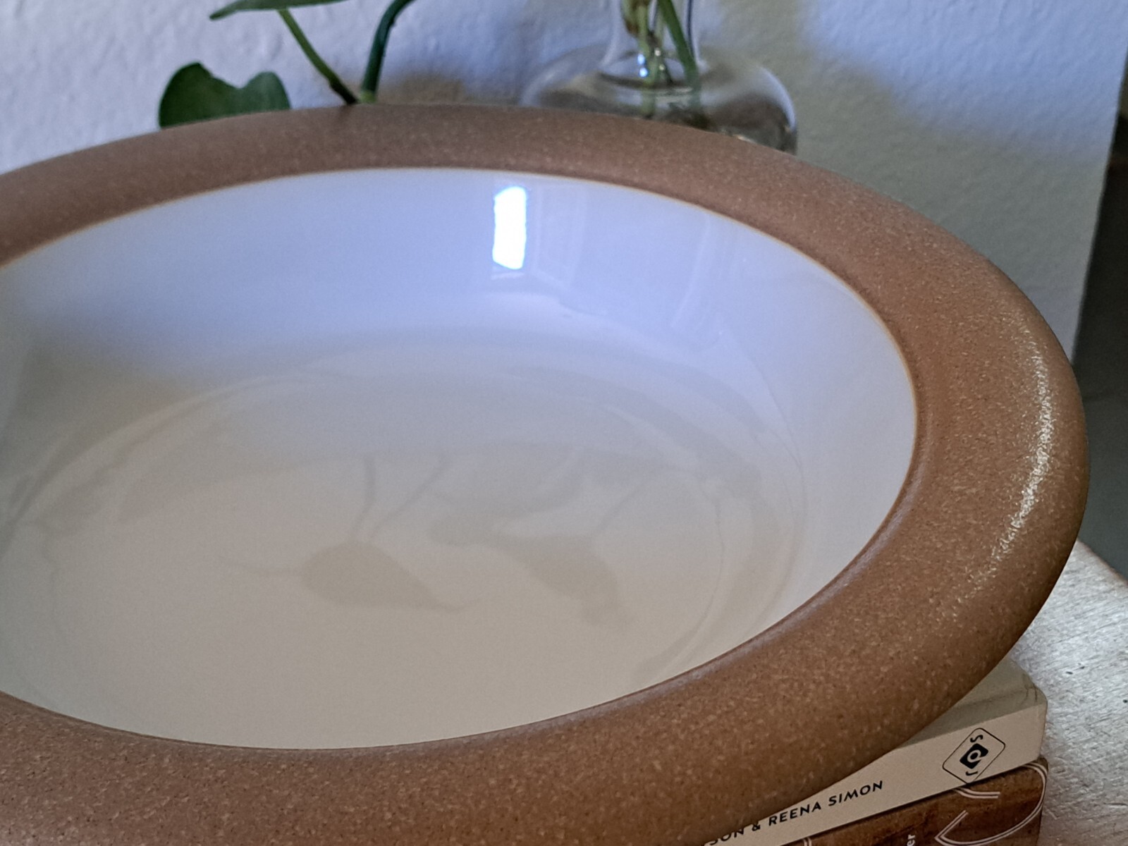 Dansk EARTHSTONE Sand Beige Bowl 12.5″ Stoneware Serving Salad Scandi Rustic
