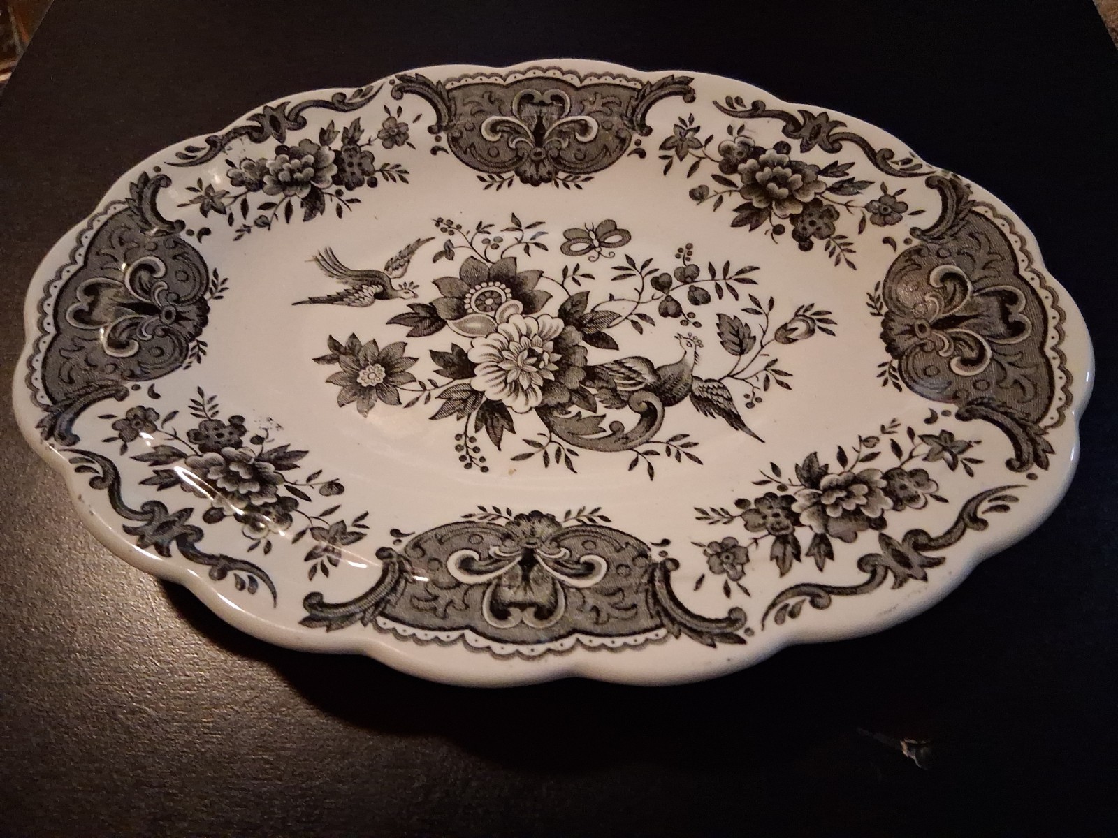 Vintage Ridgeway Windsor Pattern Gravy Boat And Underplate Set