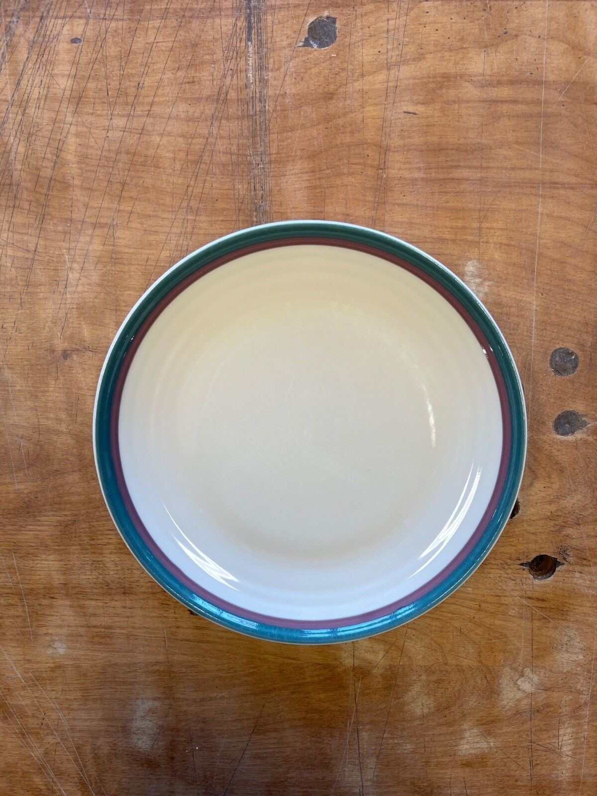 Pfaltzgraff JUNIPER USA Luncheon Plate 8 1/2″ Burgundy Teal 1 ea 2 available