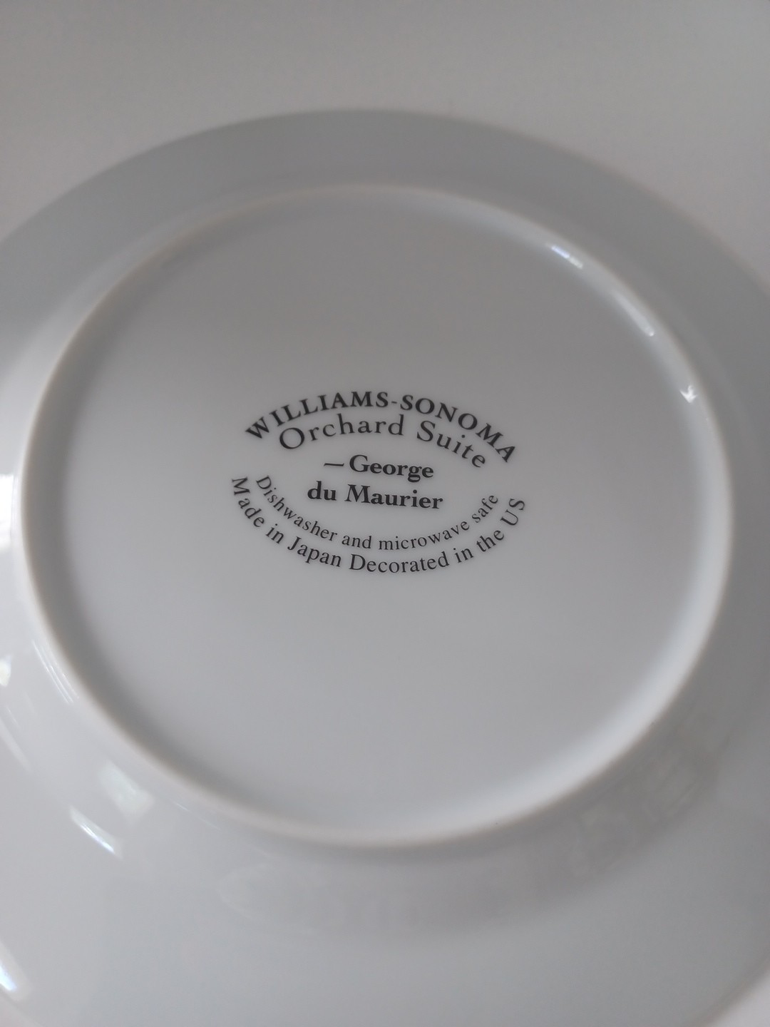 William Sonoma Orchard Suite Plates Set Of 4 Salad Dessert Bread Fruits Motif