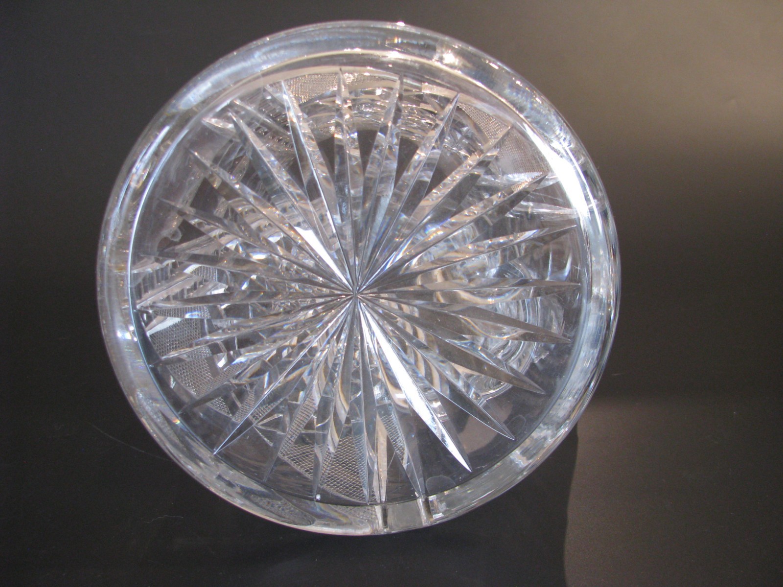 American Brilliant Period (ABP) Cut Glass Crystal 9.5” Pitcher Star heavy R4