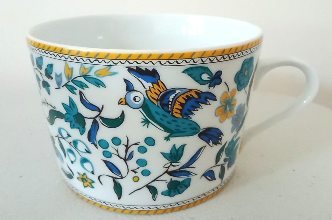 MISTRAL by SOLAFRANCE Bone China Coffee Mug Tea Cup 1994 Retired & Rare SET of 2