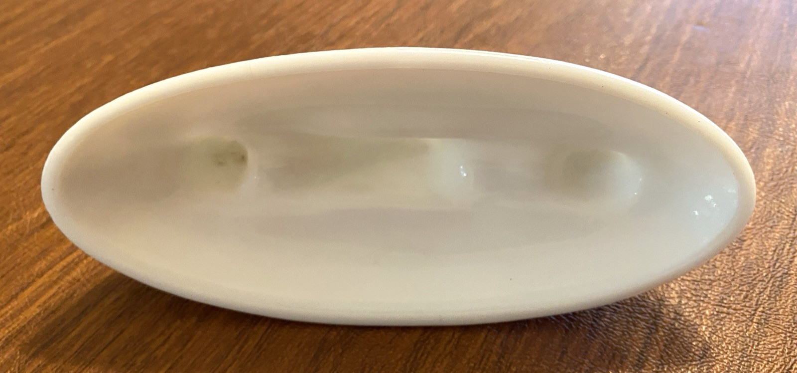 LID Only for a 1899 Uncle Sam on Battleship MILK GLASS COVERED DISH-Small chip