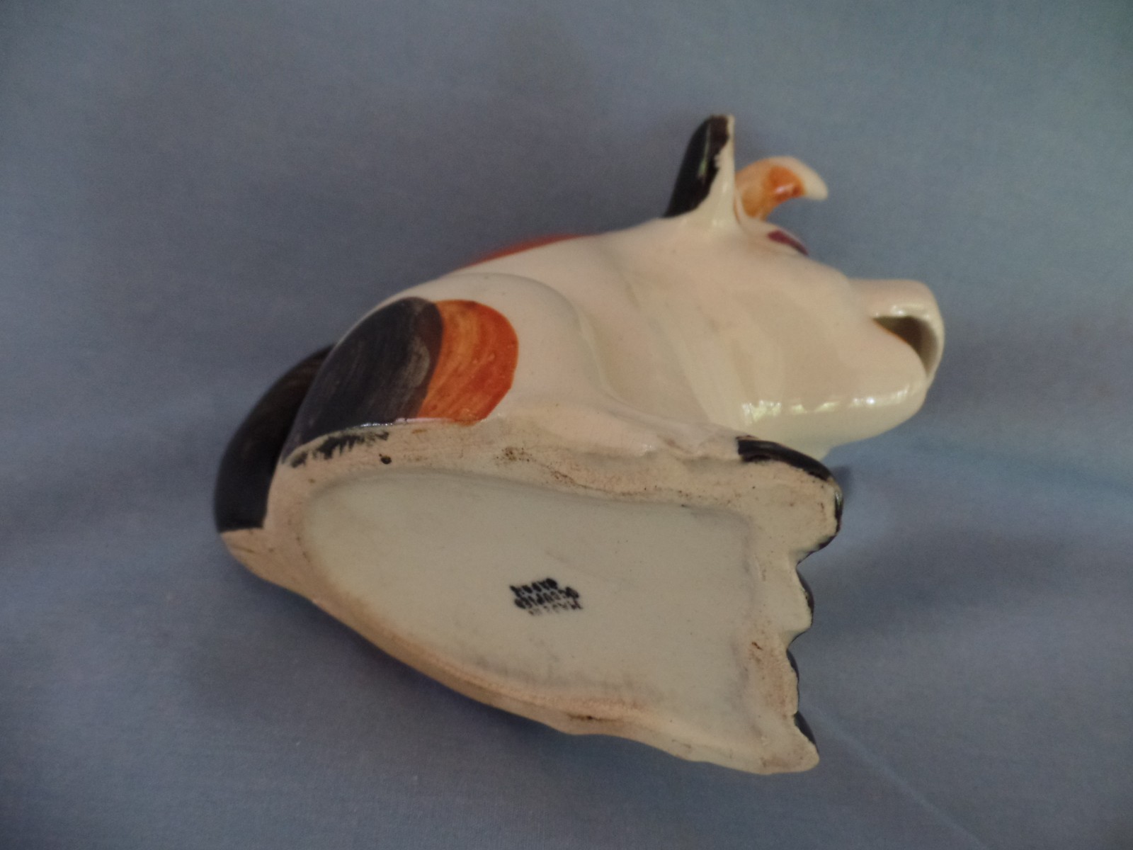 vintage ceramic BULL CREAMER 4″ tall Made in Occupied Japan cute