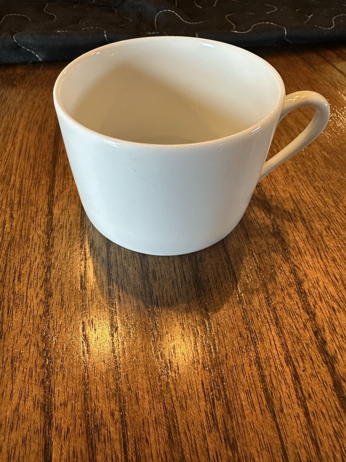 Apilco Tuileries Pattern Porcelain White 2 1/8” Flat Cup, Made In France