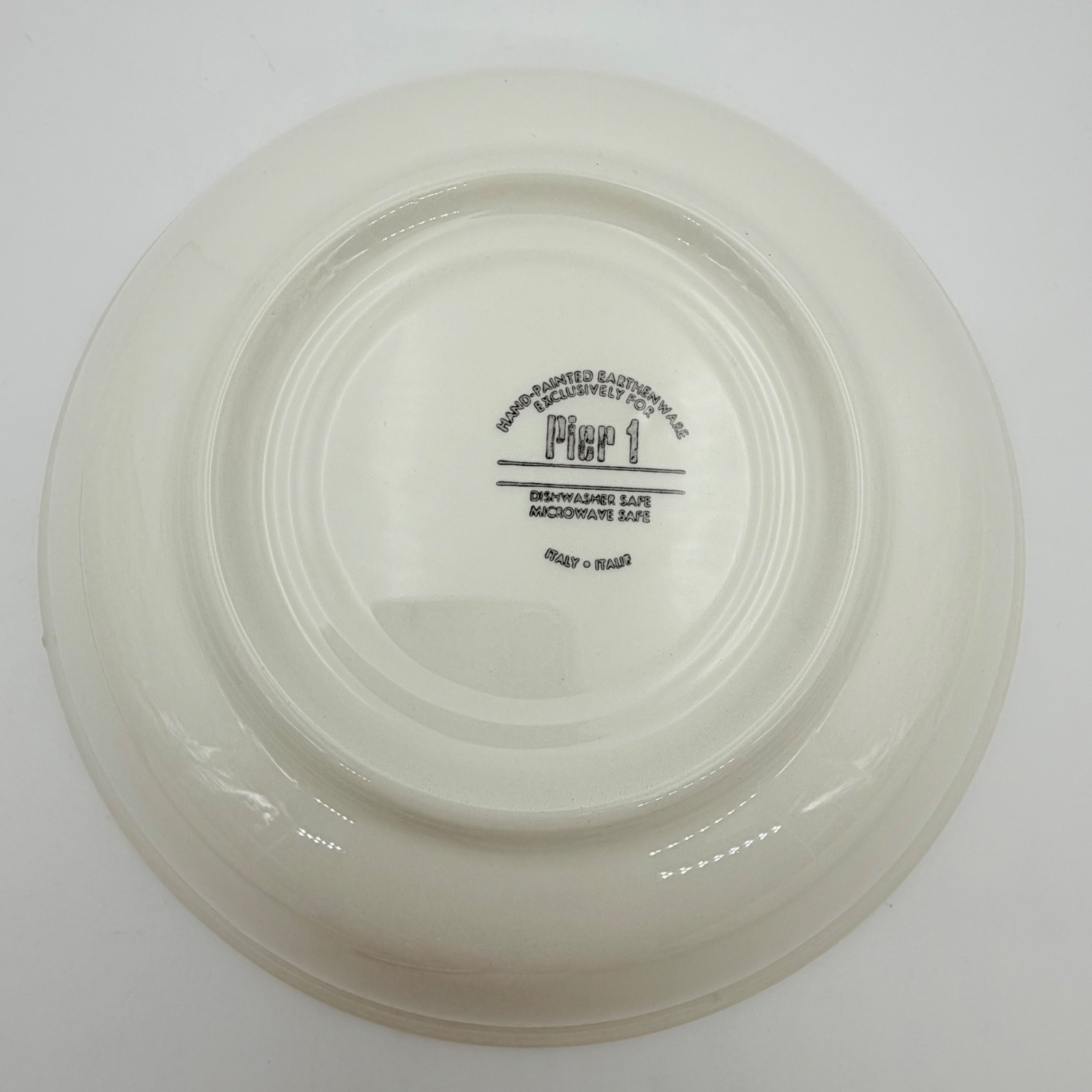Pier 1 Pomodoro Pasta Bowl Set 5 Pc Italy Aglio Mixed Vegetables Hand Painted