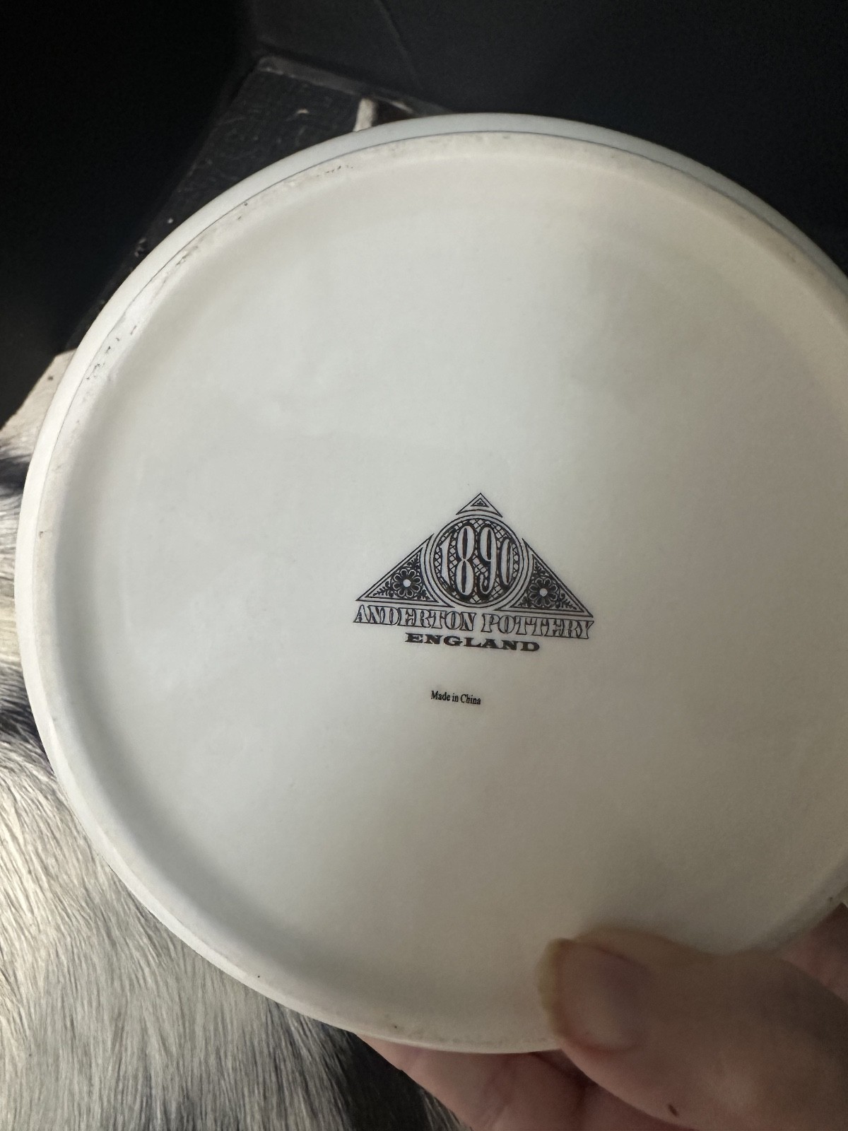1890 Anderton Pottery England “Grand Old Duke of York” 3-Pc Plate/Bowl/Mug EUC