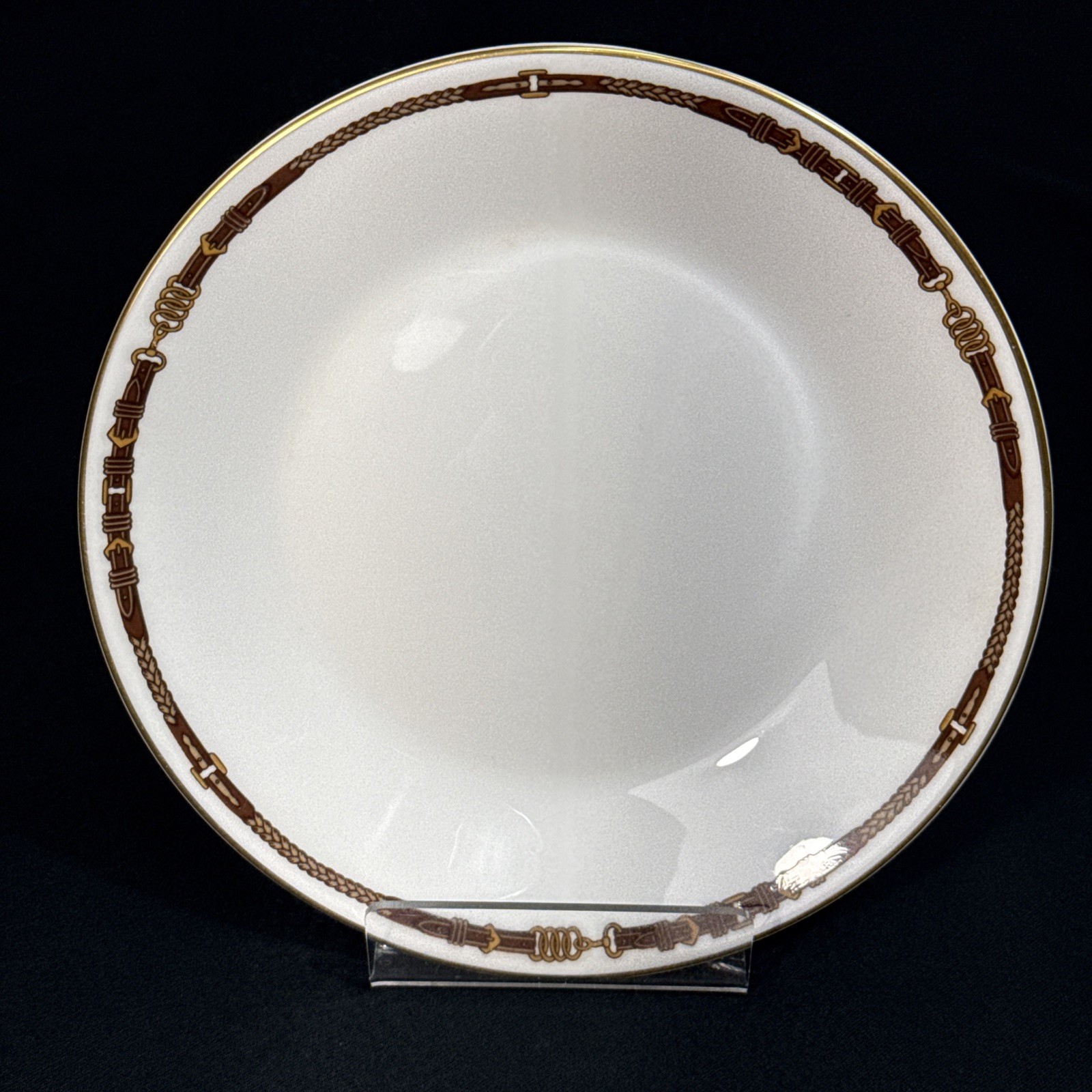 VTG 1989 Ralph Lauren Equestrian Wedgwood 7.25” x 1″ Salad/Fruit Bowl Bone China