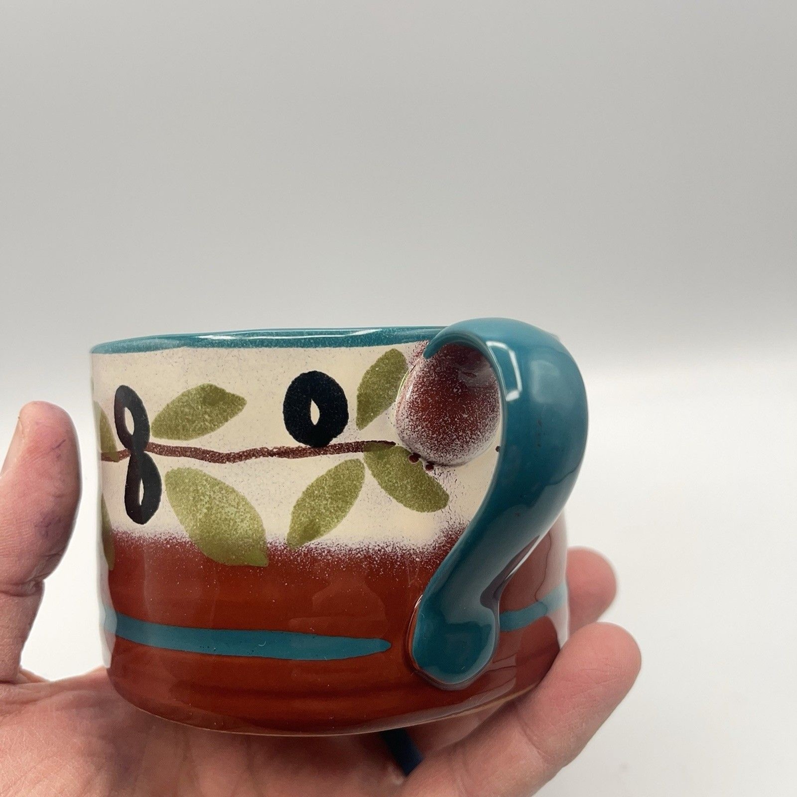 Handpainted Studio Art Mug – Olives