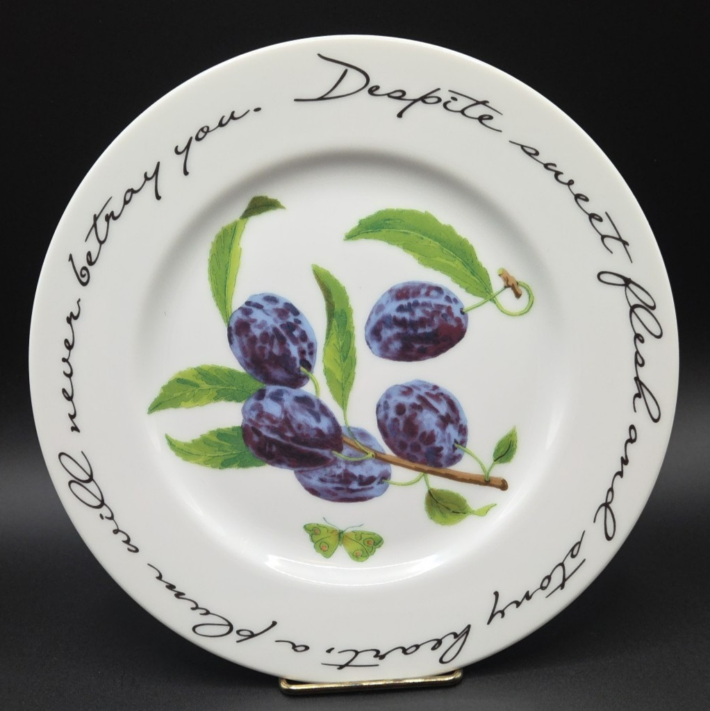 1 x Williams Sonoma Orchard Suite Plum Salad Plate 7 & 7/8″