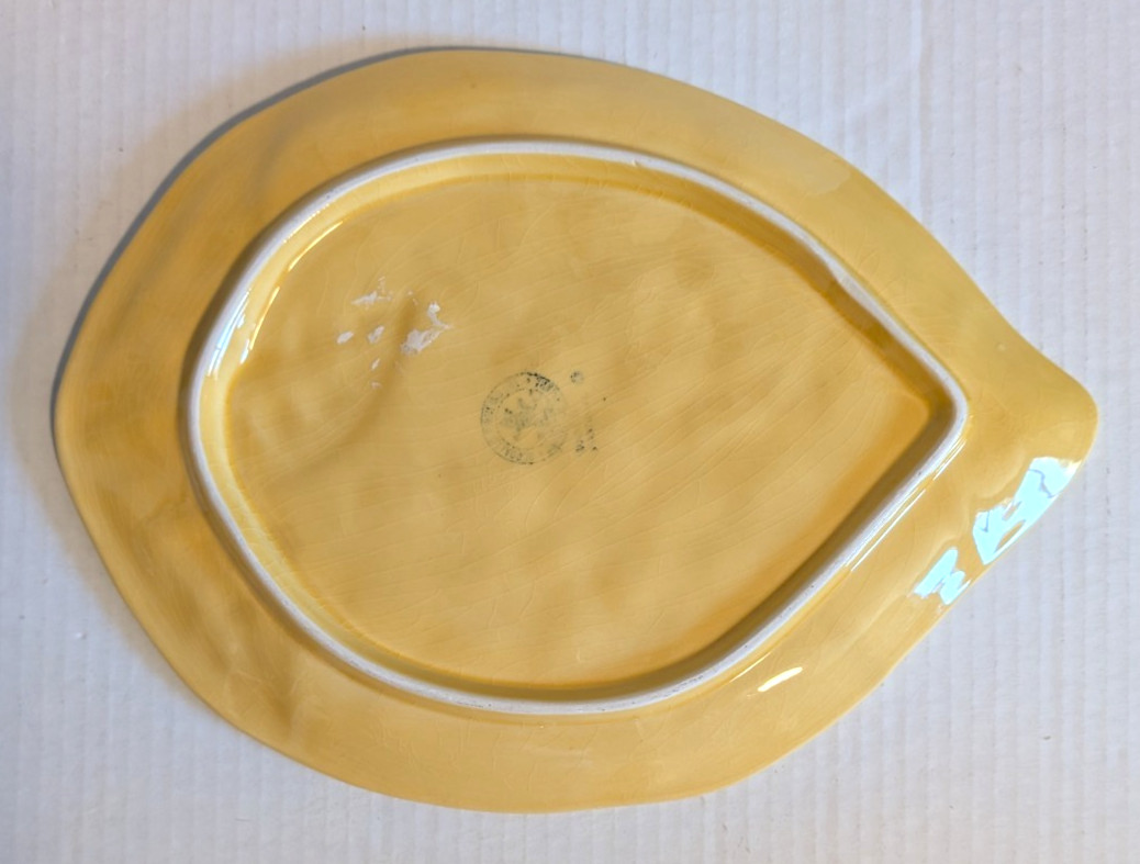 Bordallo Pinheiro Lemon Serving Platter 9″ x 12″ – Made in Portugal – Lovely!
