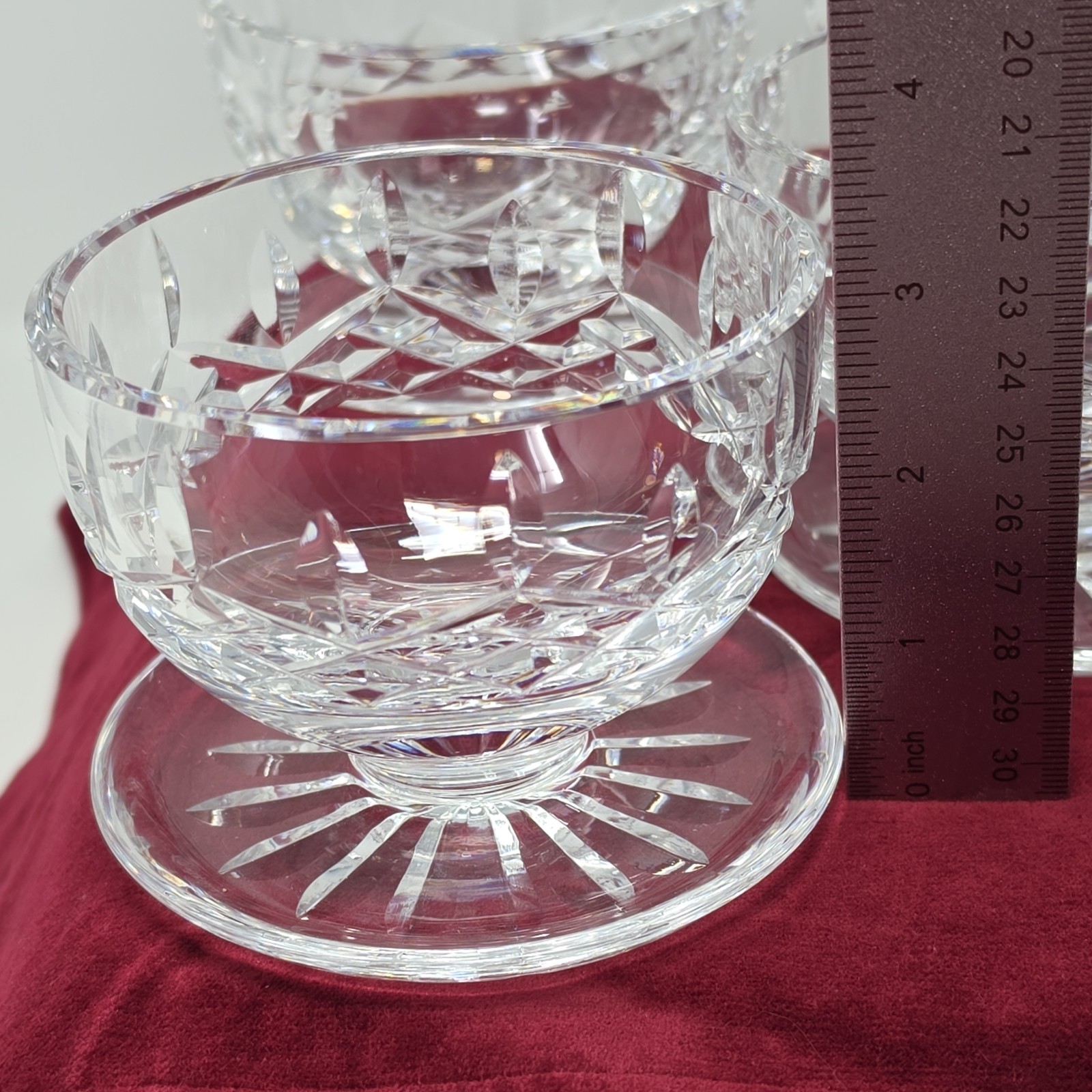 Waterford Lismore Set Of 6 Footed Dessert 3″
