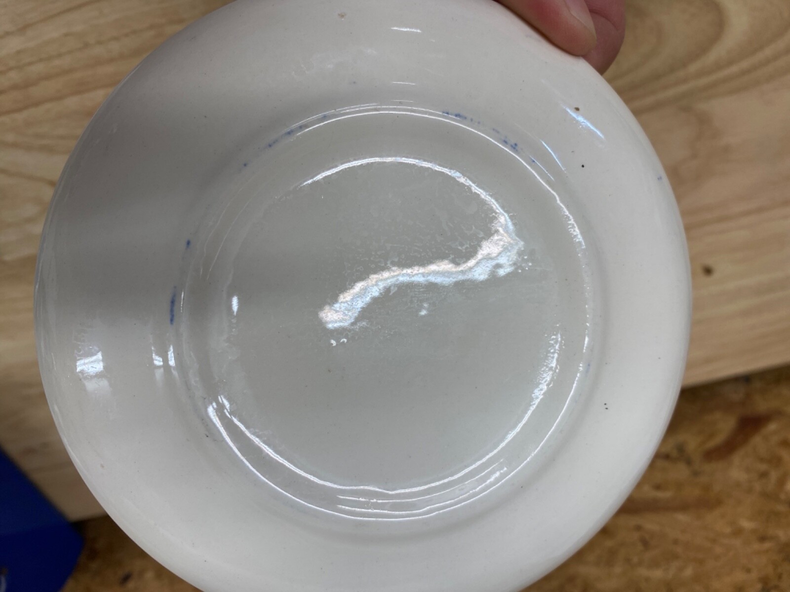 Old Willow English Ironstone Tableware Creamer and saucer Vintage