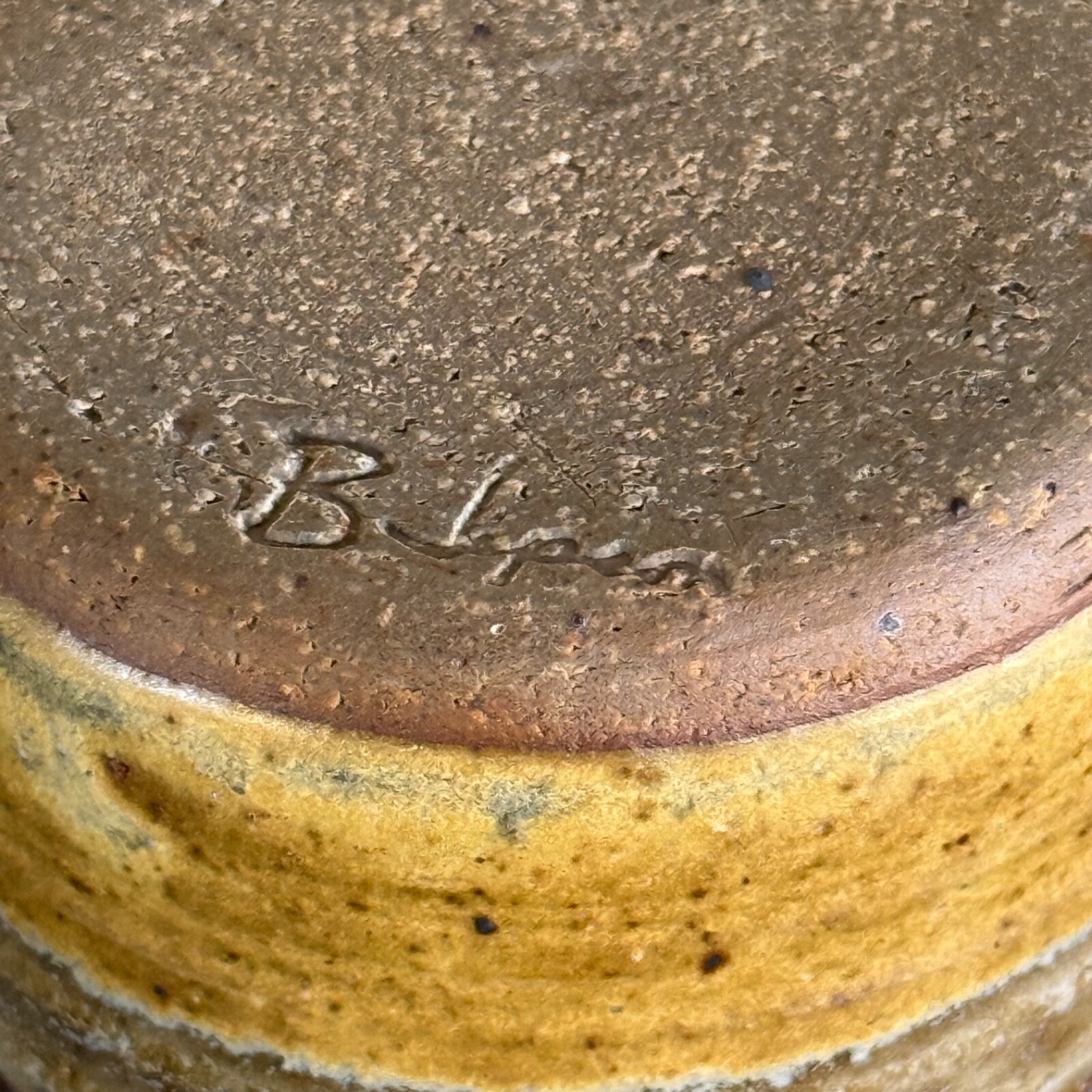 Vintage Barry Jepson Studio Art Pottery Coffee Mug 1980 Beta Sigma Phi Kansas