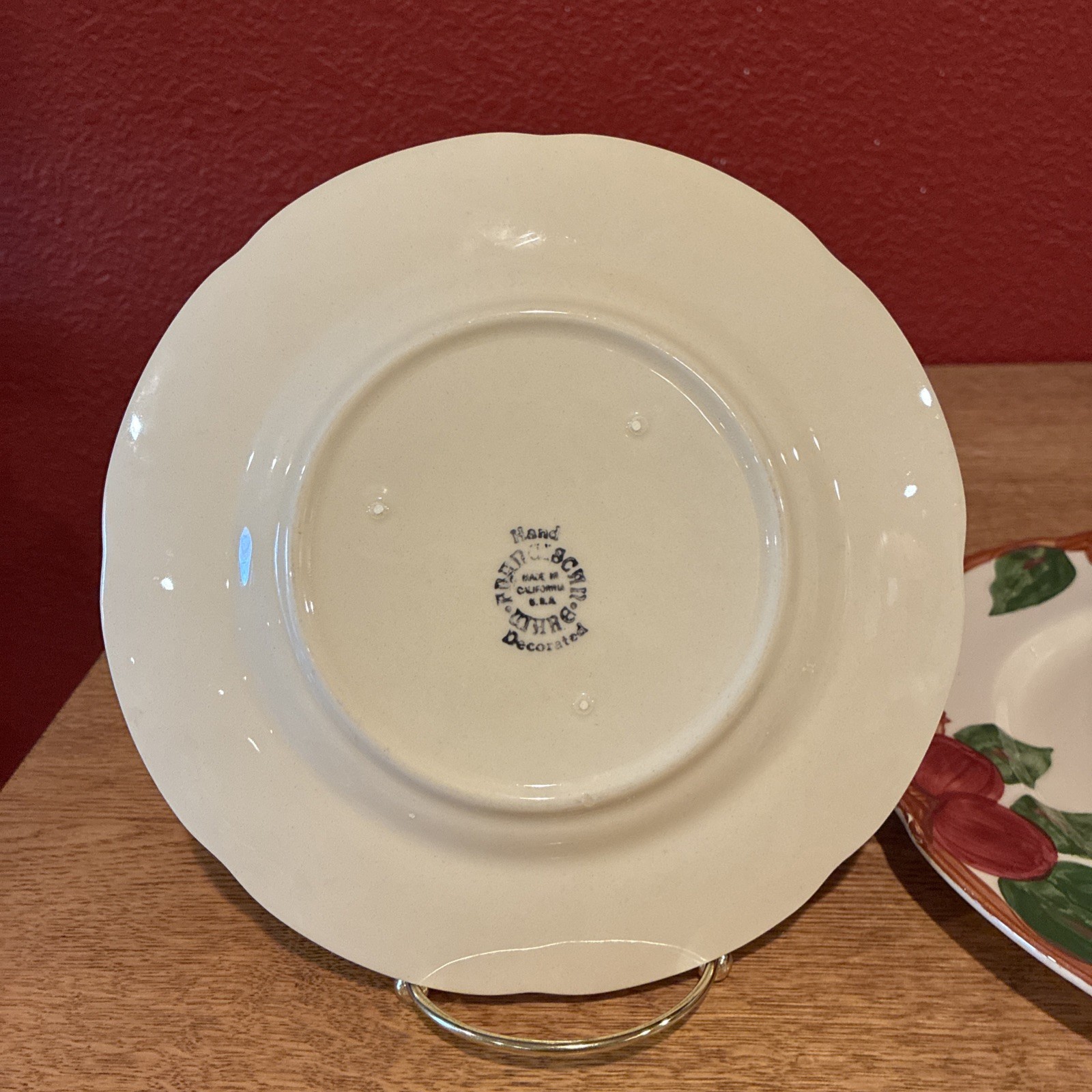 Franciscan Vintage Apple Blossom Four Piece Place Setting Made In The USA ￼