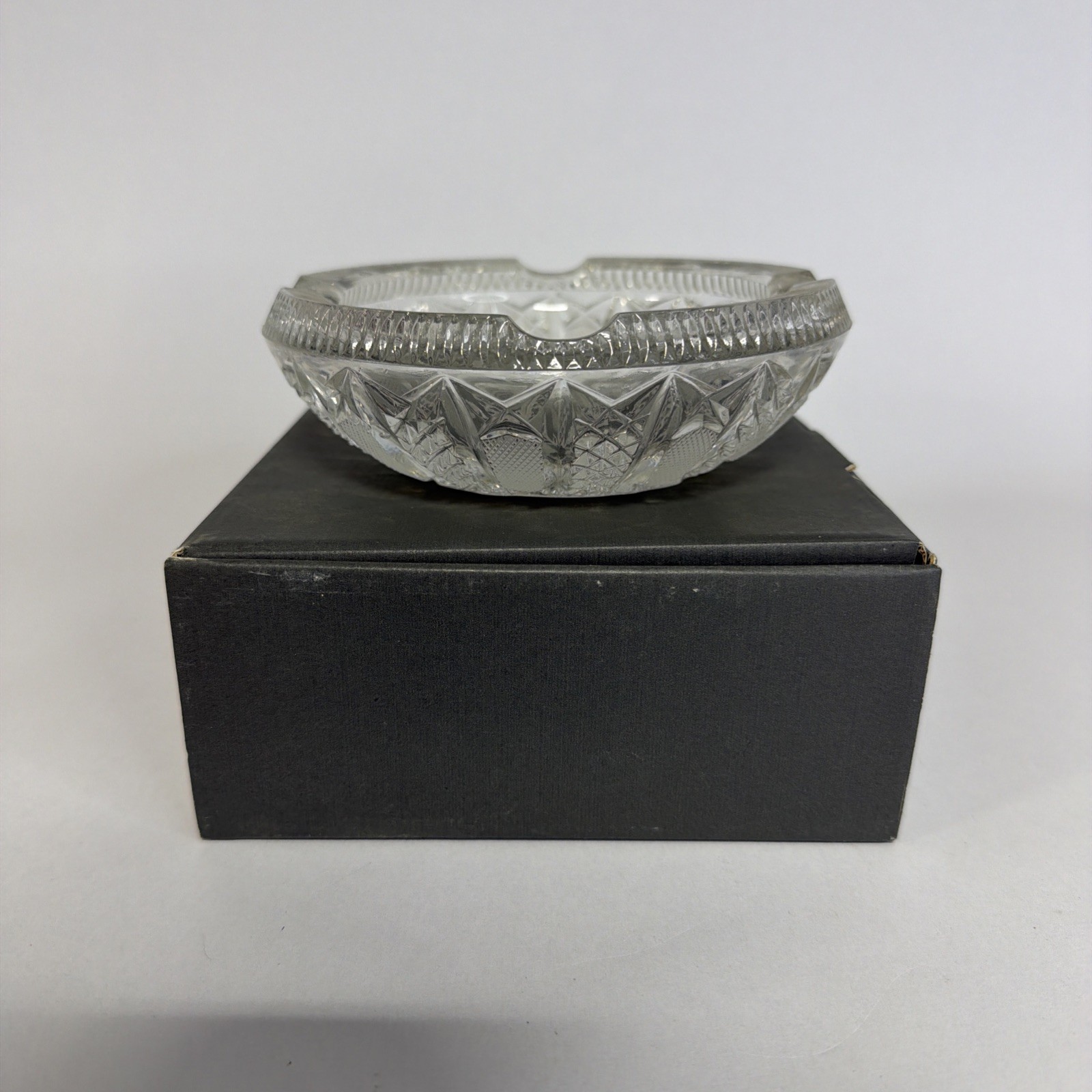 Waterford Crystal Lismore Cut 5″ Crystal Round Party Dish with Original Box
