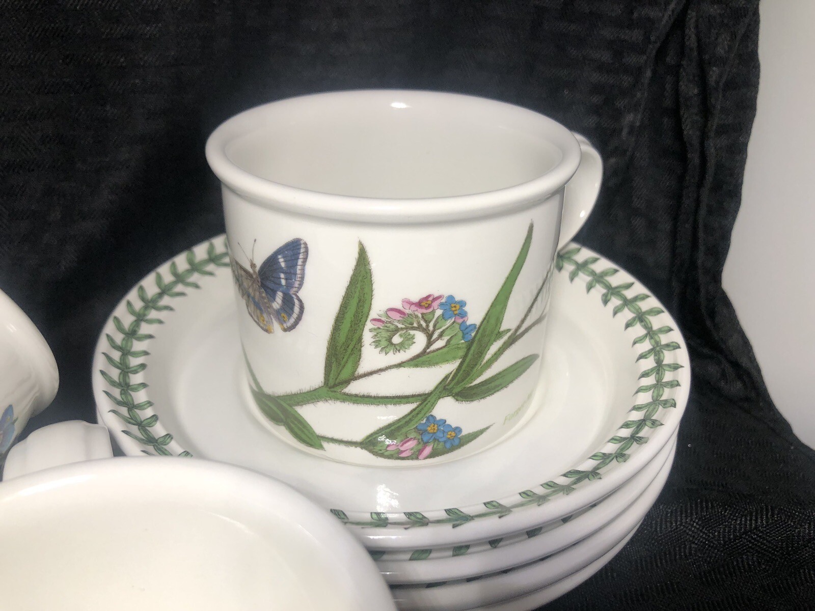 Portmeirion Botanical Garden 15 Pieces LOT – Mug Cups & Saucers