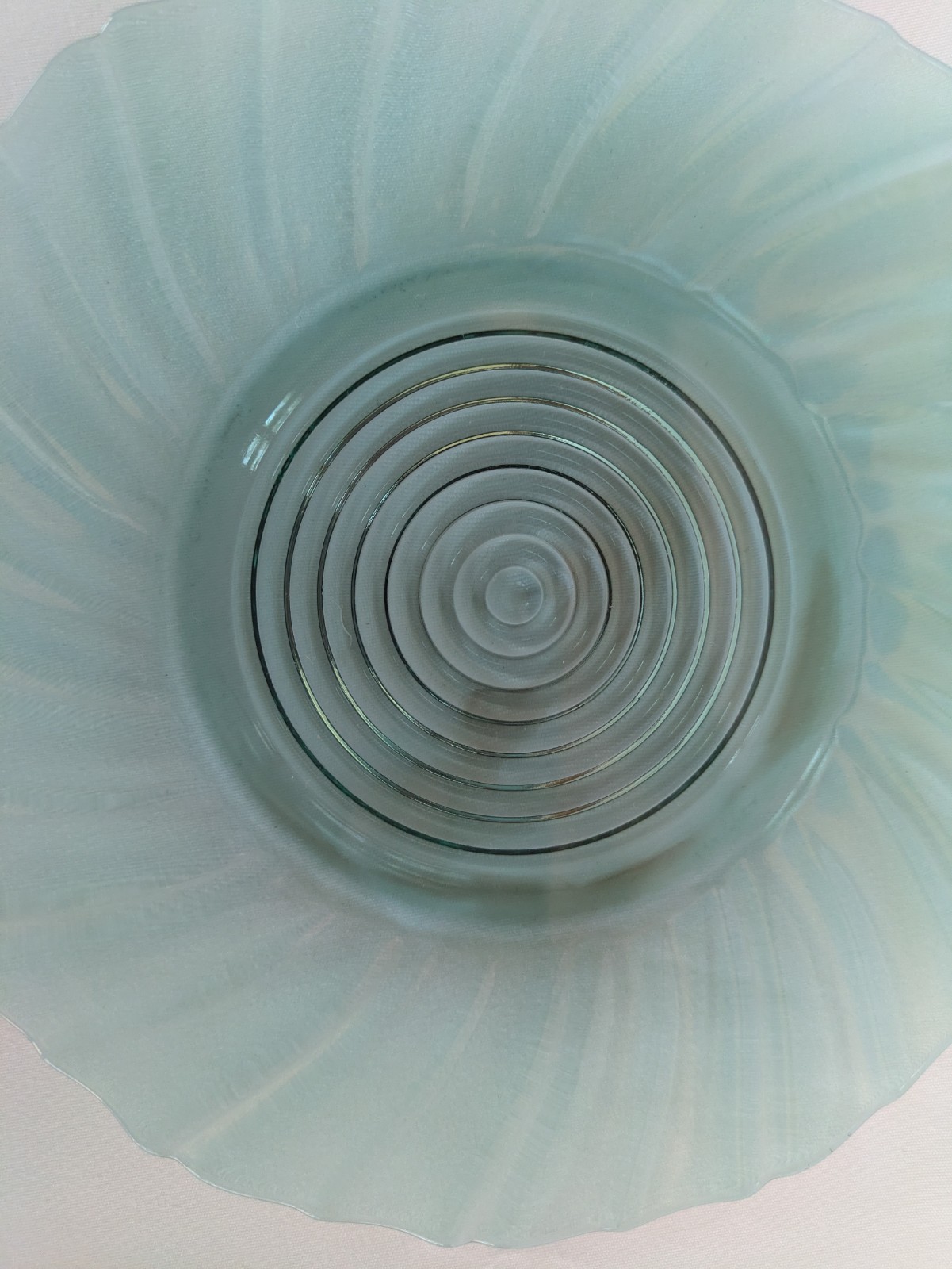 Jeannette Ultramarine Swirl 6.5 in.- 3 Dessert Plates