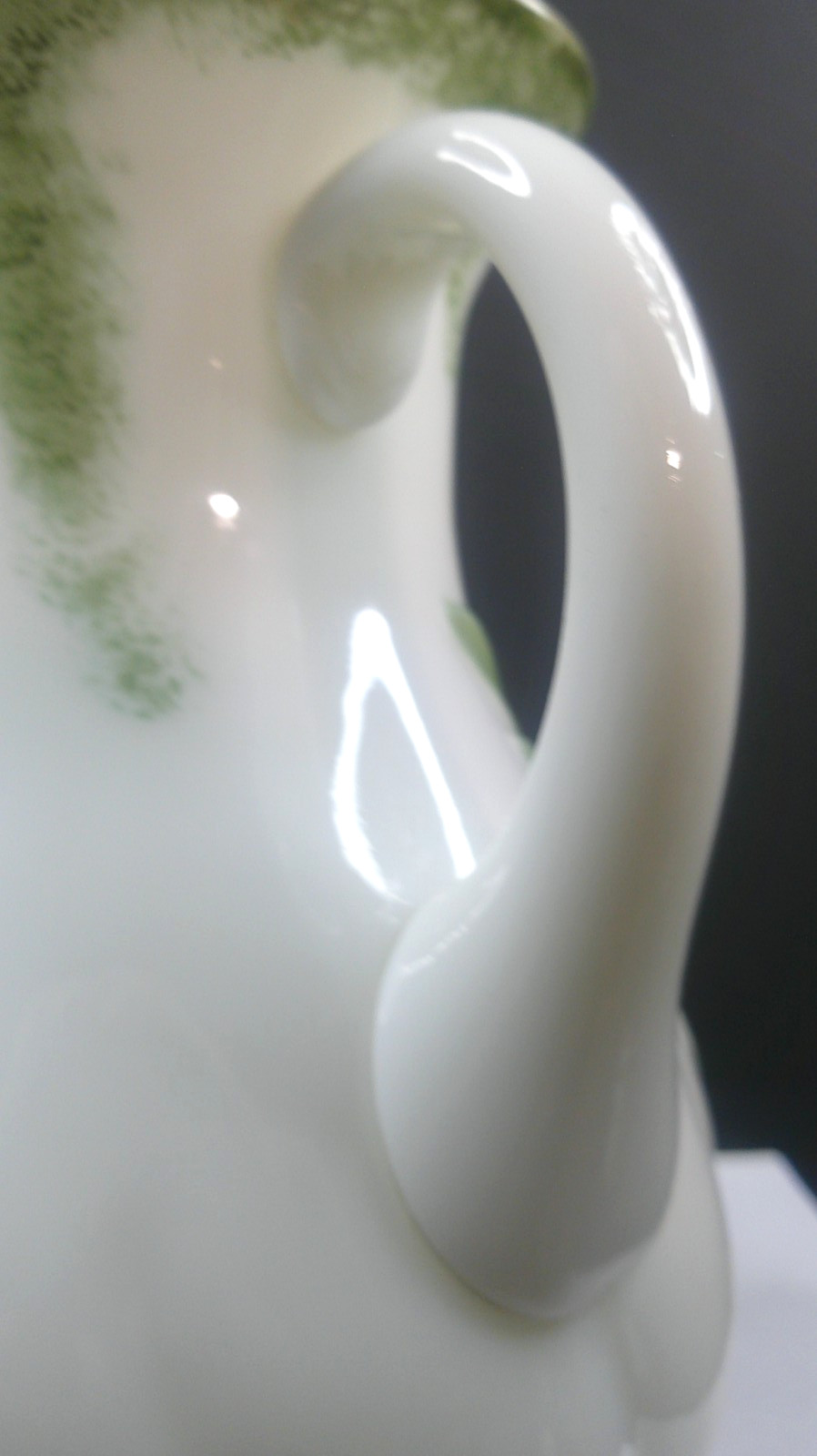 Single Leaf Swirl, Bonita Glass Co, Pitcher & Tumbler, EAPG, c1899, USA, ExCd