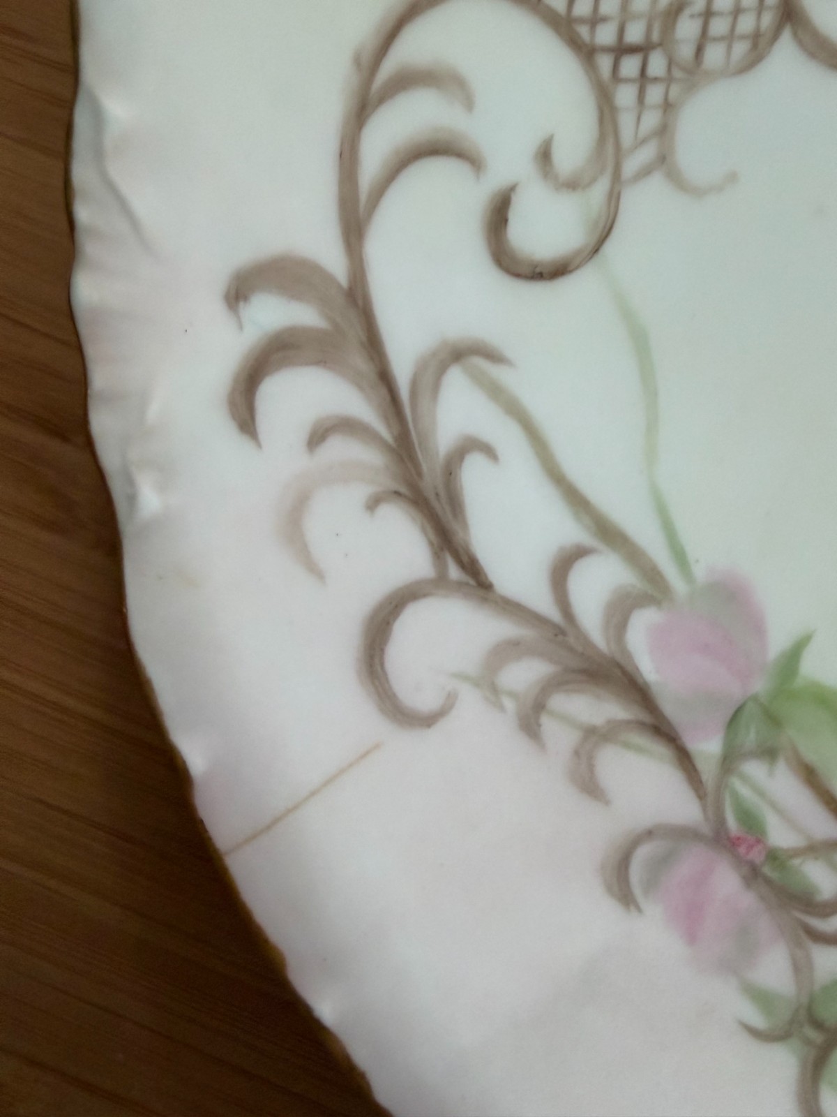 Antique Rosenthal RC Versailles Bavaria Hand Painted Floral Plate 7.75″ AS IS