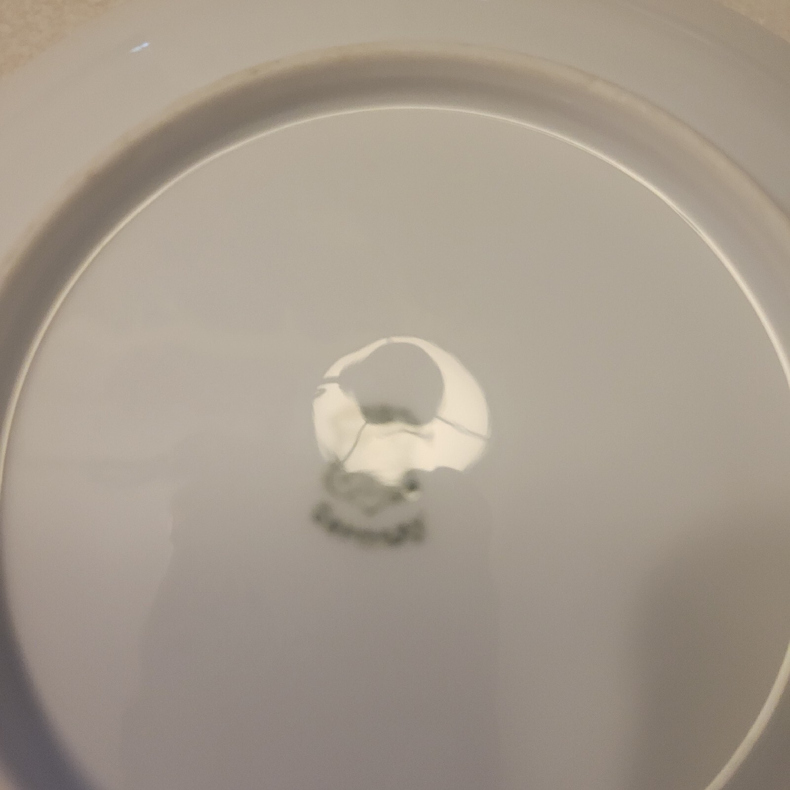 Vintage White Floral Pattern Salad Plate for wall or Collectible home Decor