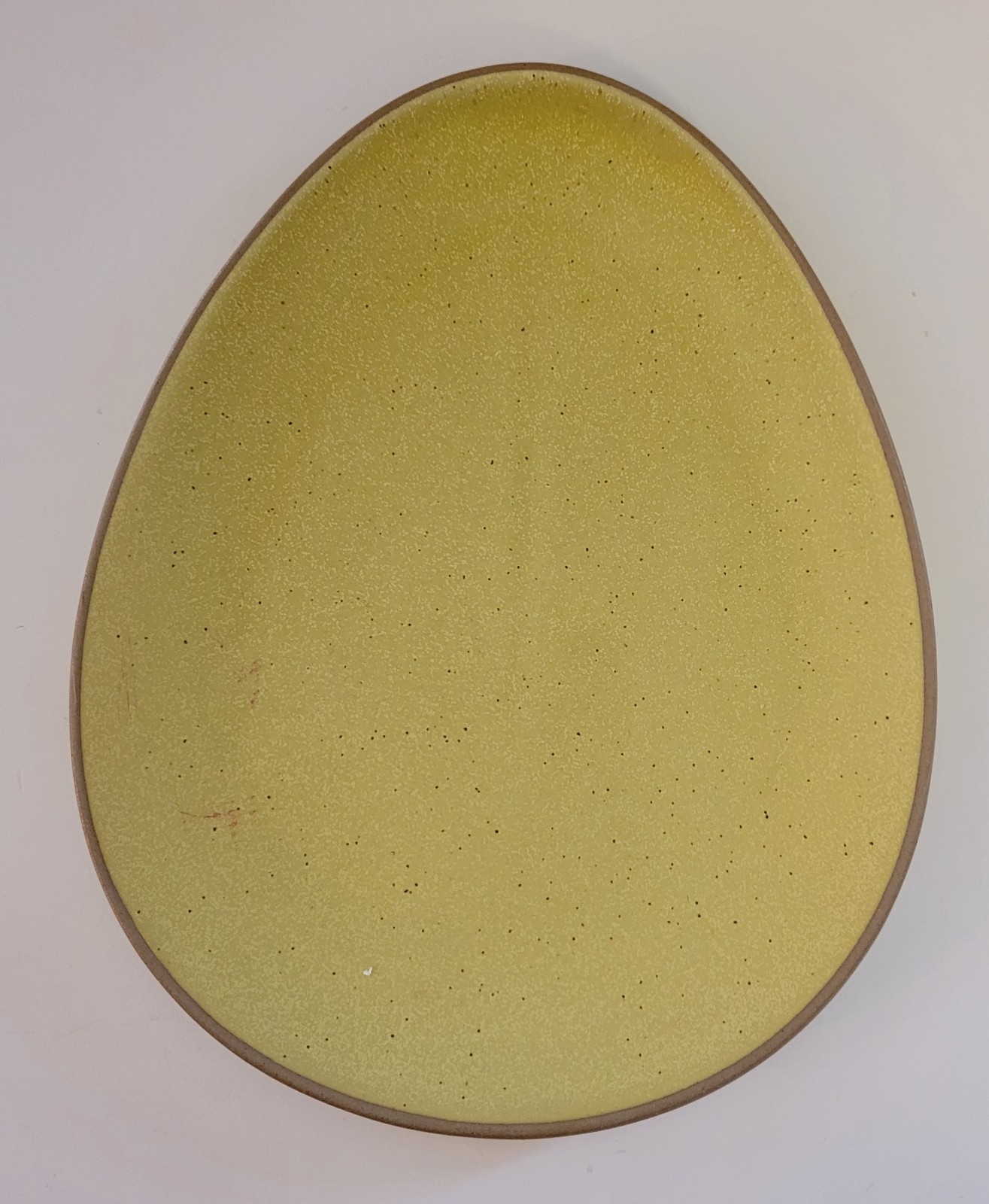 4 ct Threshold Stoneware Aqua Egg Teardrop Shape Salad Plates Pink Yellow Easter