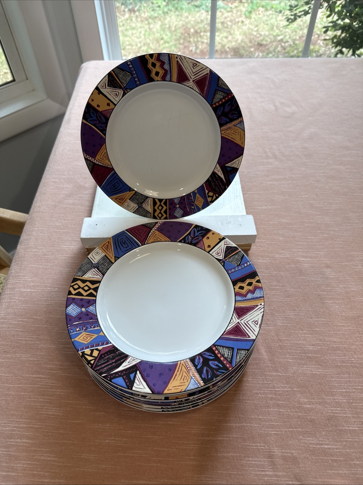Sakura Masquerade Salad Plate Made In Indonesia 1992