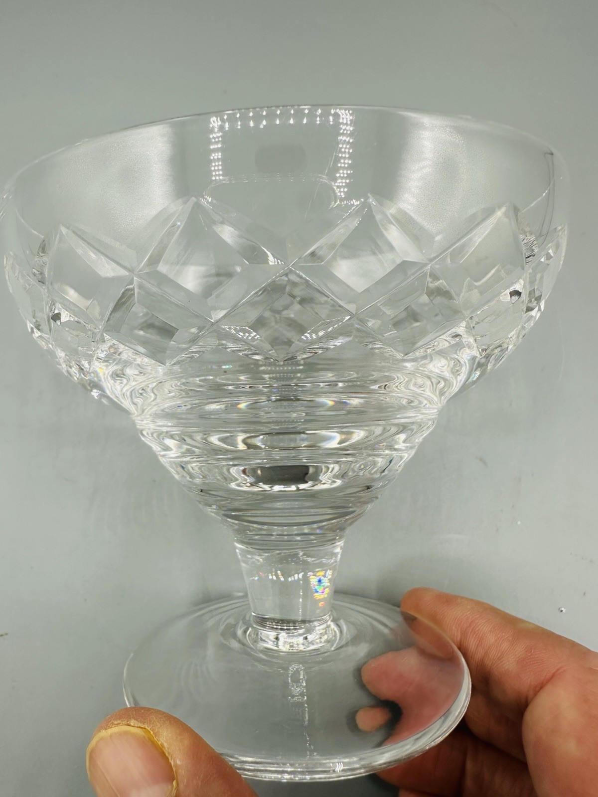 Stuart Crystal Glengarry Footed Dessert Sundae Bowl Vintage Made In England