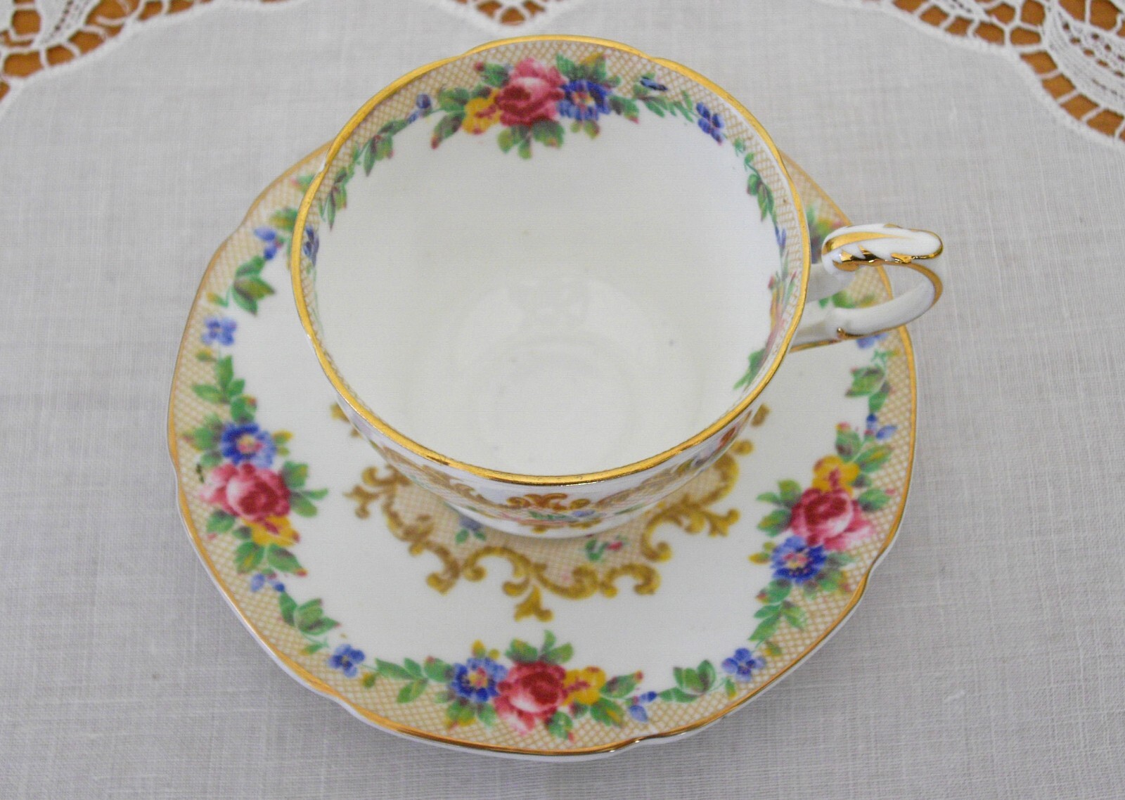 Vintage Paragon TAPESTRY Demitasse Cup + Saucer England ~