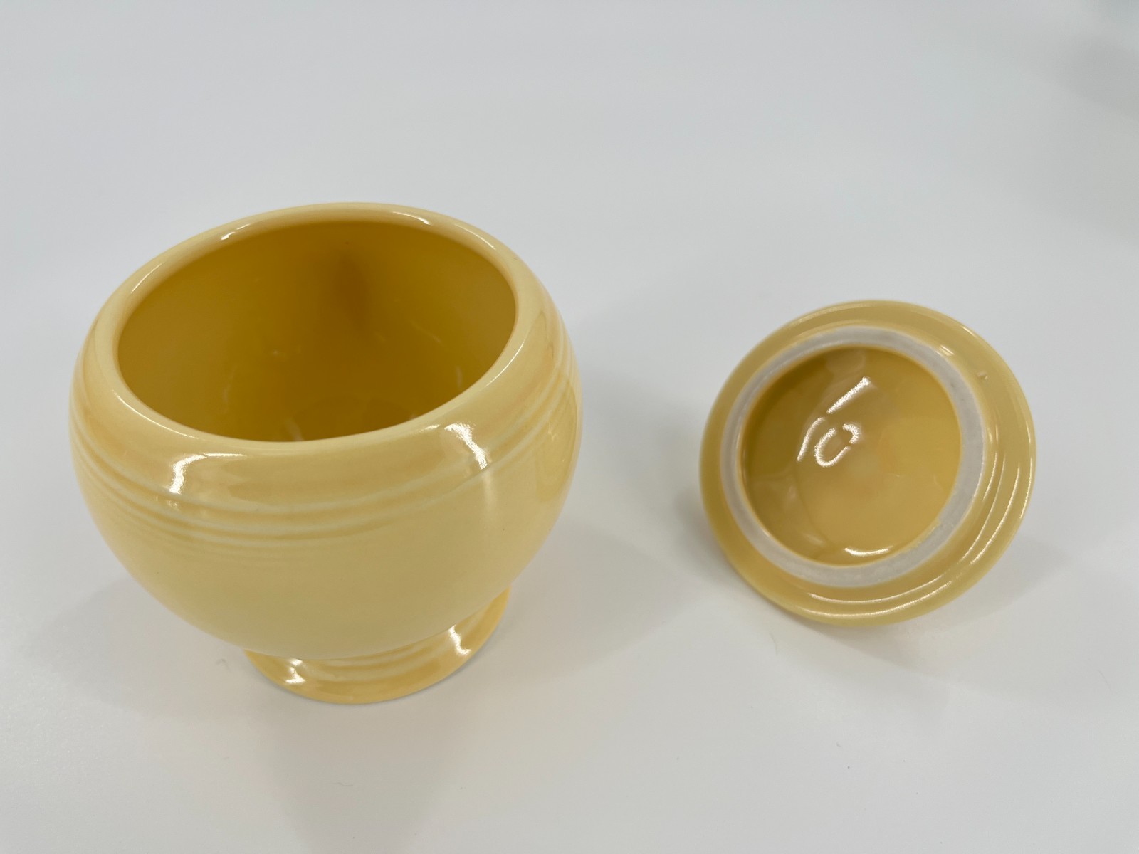 Fiesta Yellow 14pc Dinnerware Bowl Plate Mug Shaker Post-86 USA(No Butter Tray)
