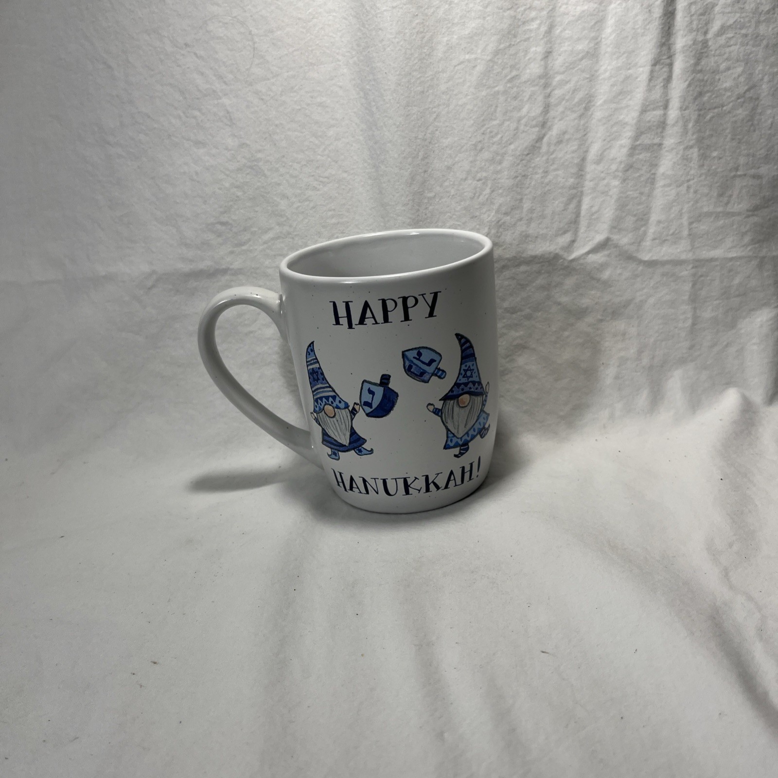 Sheffield Home Happy Hanukkah Mug Cup Coffee Tea Gnome Dreidels Funny Humor