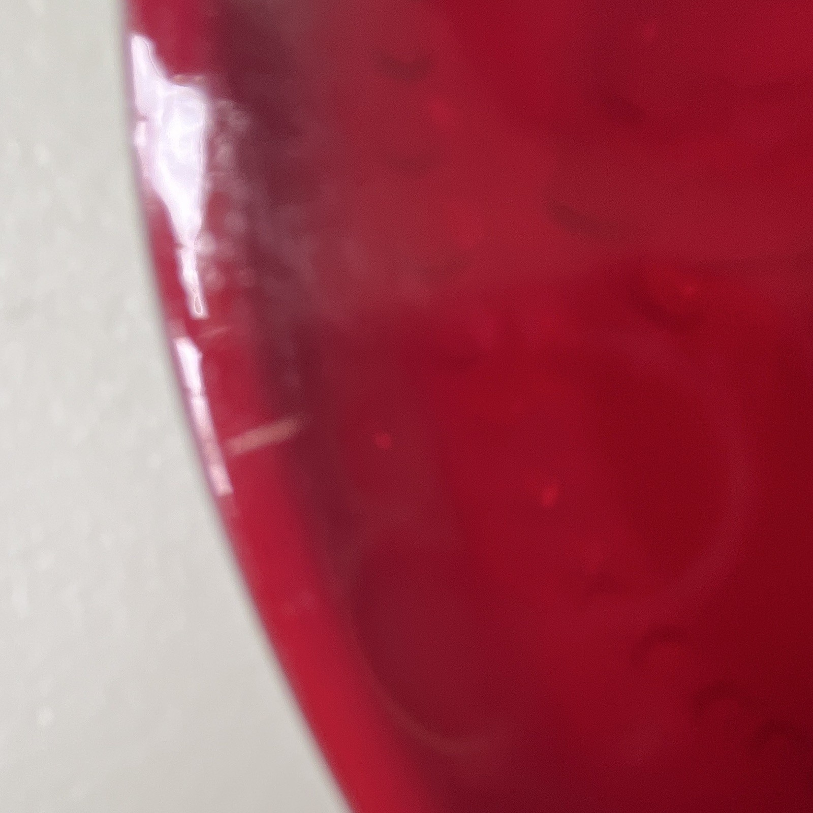 Ruby Red Depression Glass 12 in. Plate.