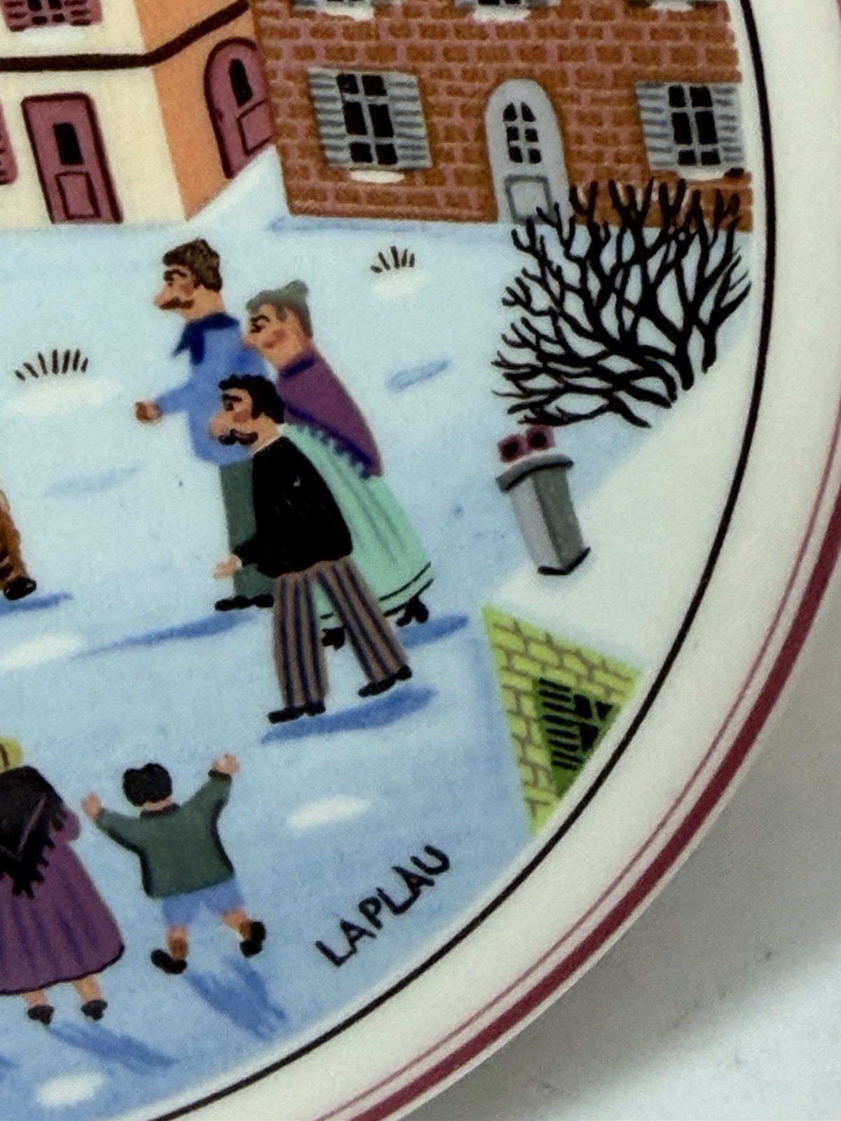 Villeroy & Boch NAIF CHRISTMAS Large Dish Box With Lid 5″ Trinket Candy Nuts