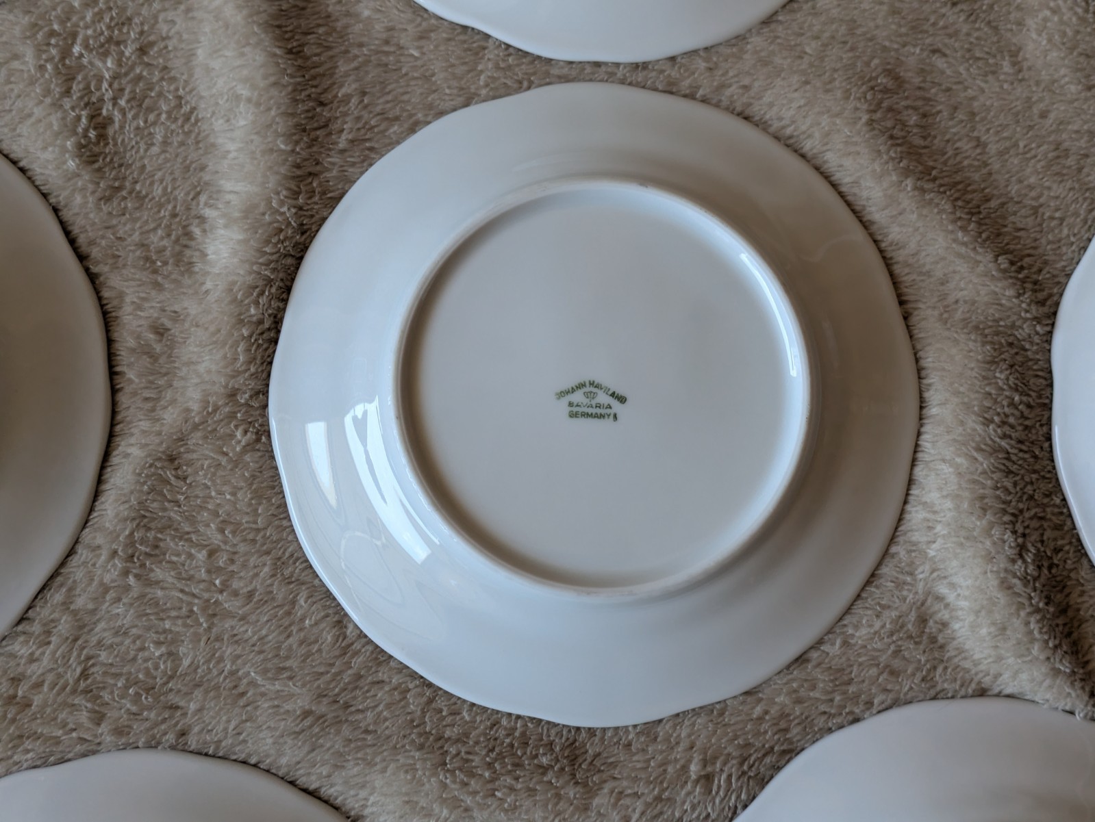 Johann Haviland Bavaria Germany Blue Garland 6.25″ Bread Butter Plate set of 8
