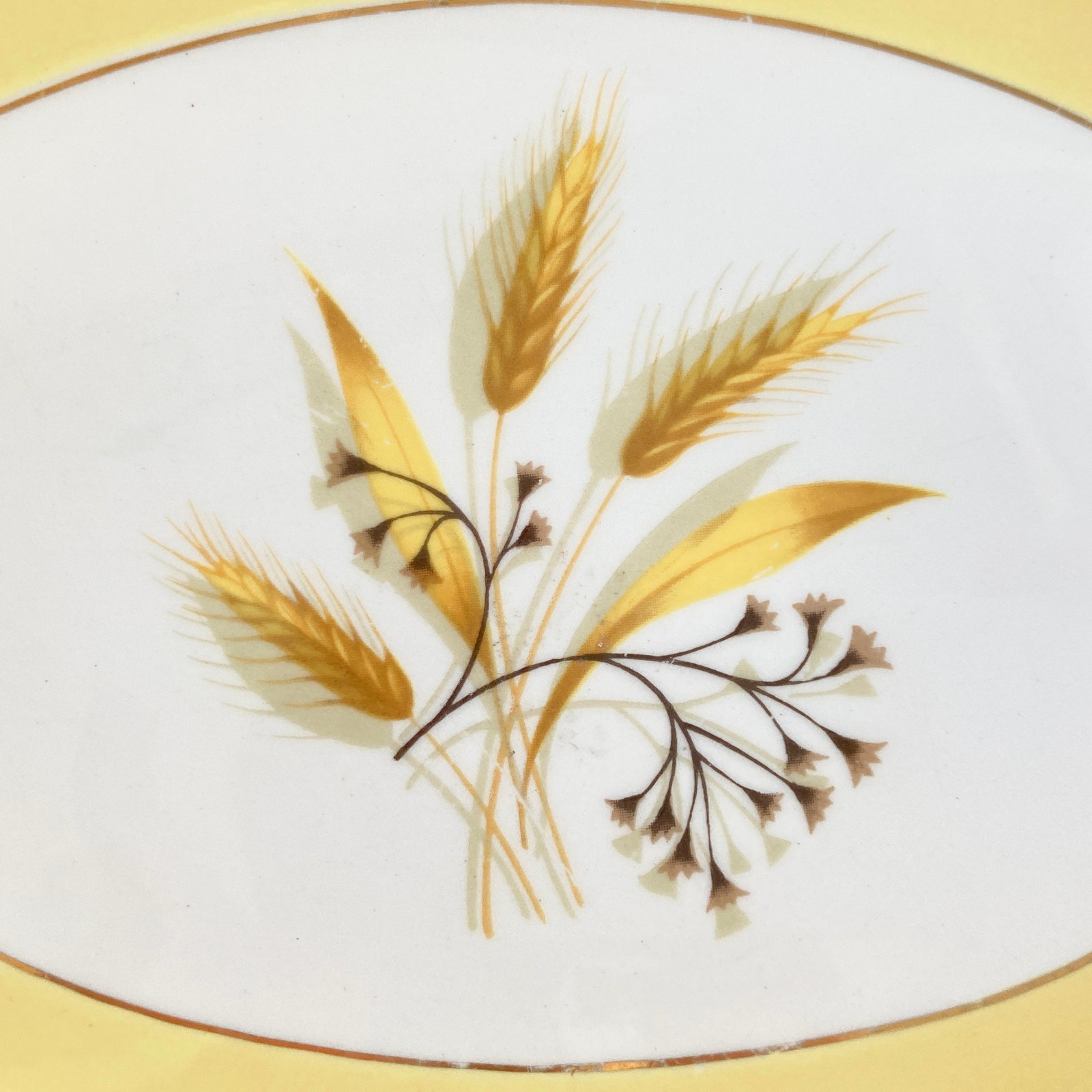 Autumn Gold Century Service 8.5″ Oval Relish Plates Set of 2 VTG Hard-To-Find