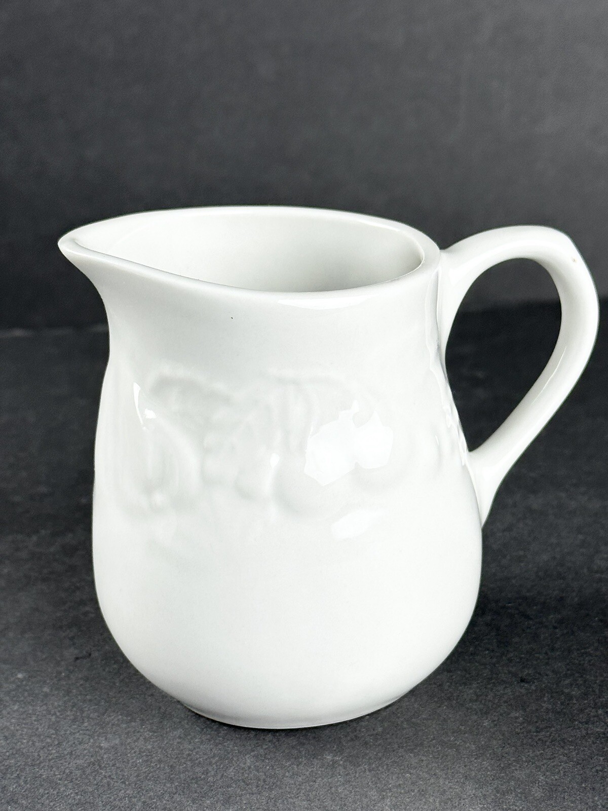 Fruit de Blanc 1995 Tabletops White Sugar Bowl Container Creamer Set Gravy Boat