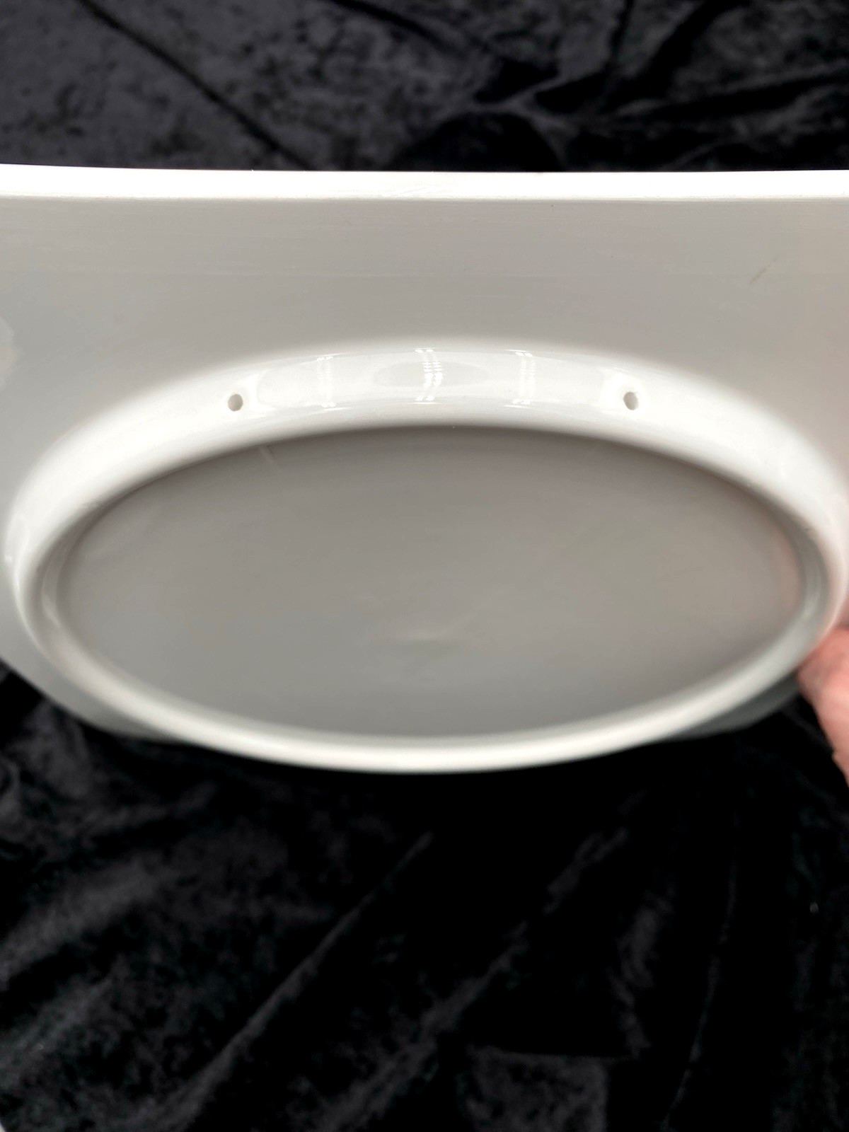 Cantina de Soave Winery Porcelain Serving Tray, Hand-painted Grapevines
