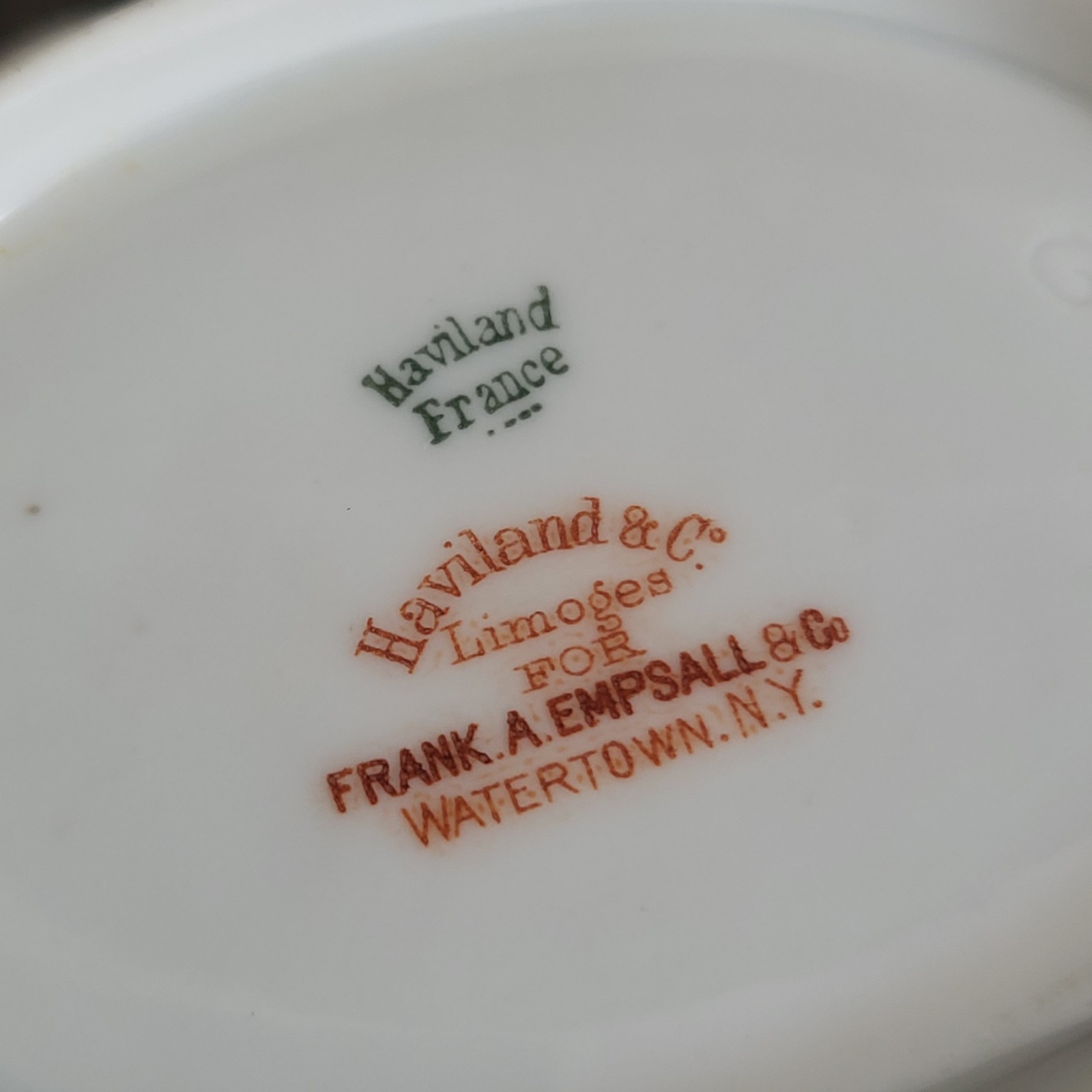 Haviland Limoges France Schleiger Baltimore Rose Set Of 6 Oval Dessert Bowl