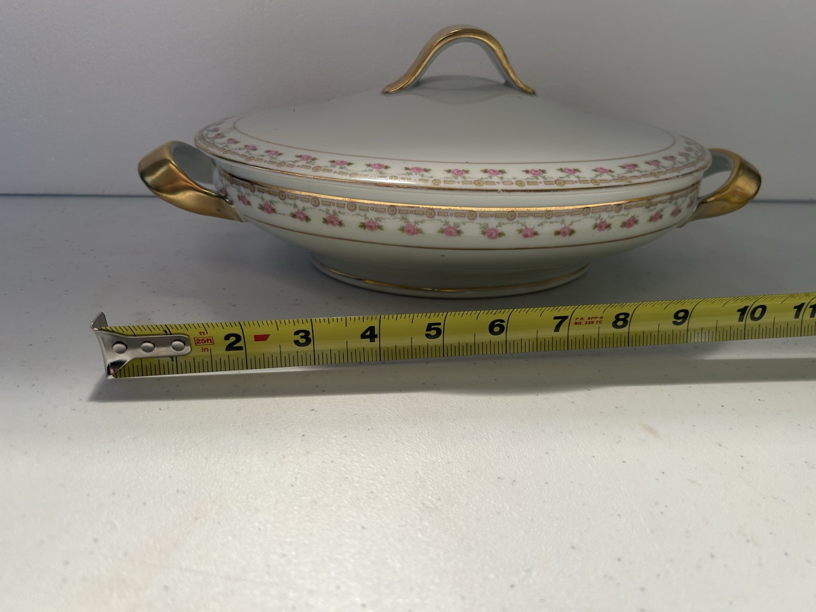 Elegant Vintage Pirkenhammer Czechoslovakia Pink Rose Gold Tureen – Oval Covered