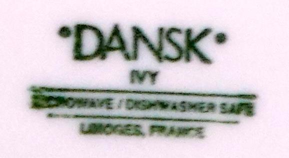 Dansk Ivy Pair of 2 Bread and Butter Plates Made in France