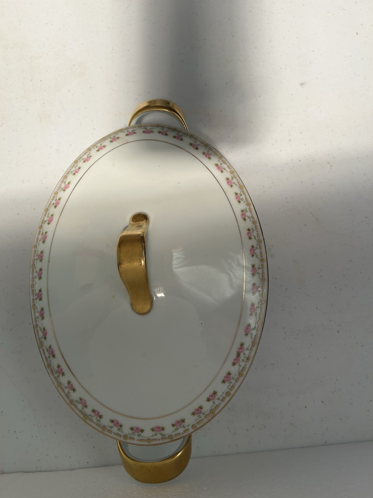 Elegant Vintage Pirkenhammer Czechoslovakia Pink Rose Gold Tureen – Oval Covered