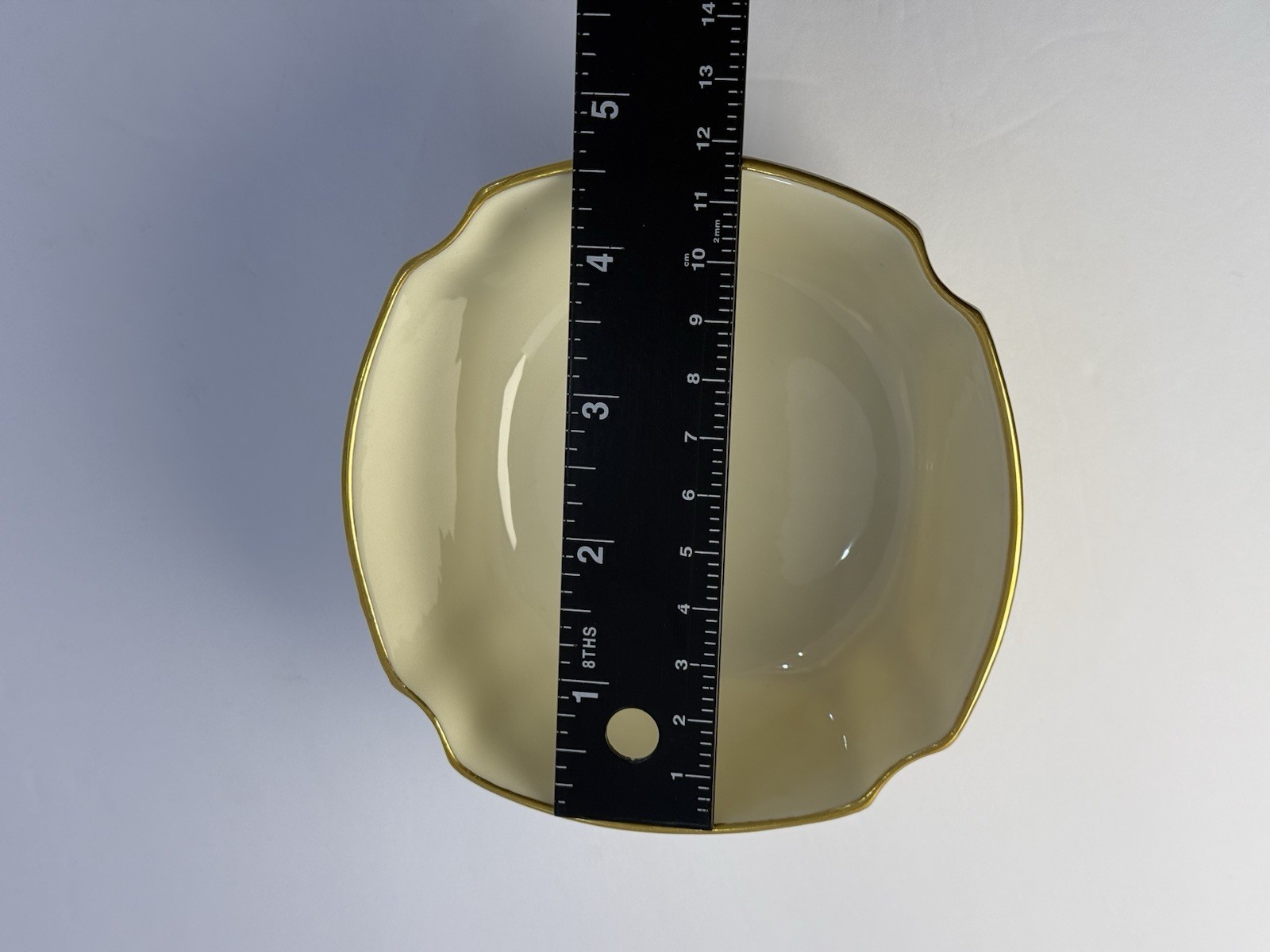 Vintage Lenox Ivory China 24K Gold Trim Grapevine Serving Bowl Candy Dish