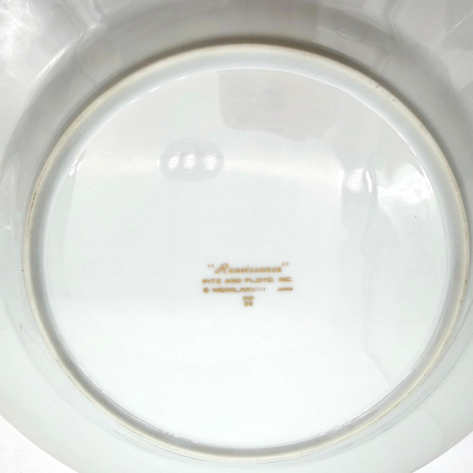 Fitz & Floyd Renaissance Cobalt Blue Dinner Plates 10 1/4″ Gold Trim 1978 Set 4