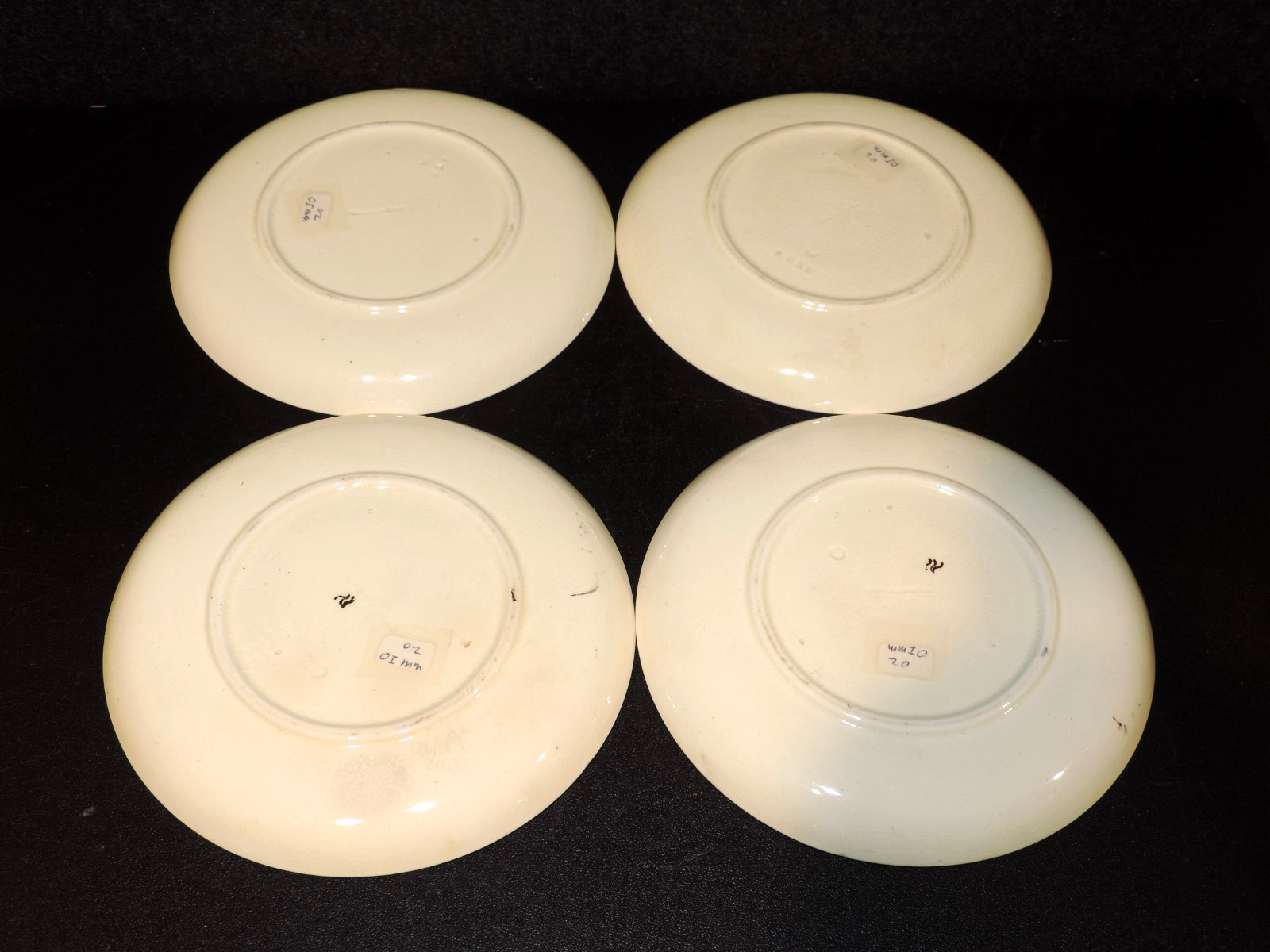 ANTIQUE WEDGWOOD BROWN TRANSFER AESTHETIC BOTANICAL DEMITASSE CUPS & SAUCERS