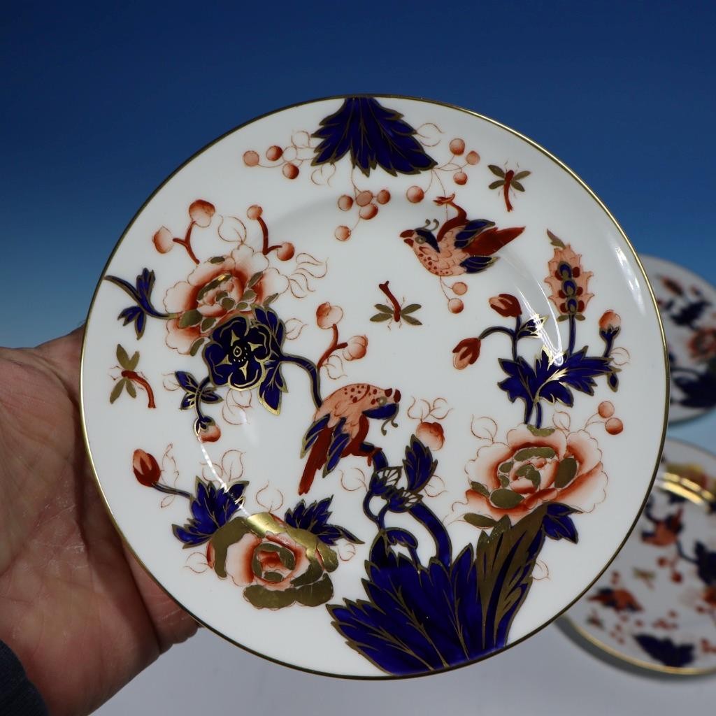 Coalport China old mark – Hong Kong Imari – 4 Bread Plates – 6 1/8 inches Set 1