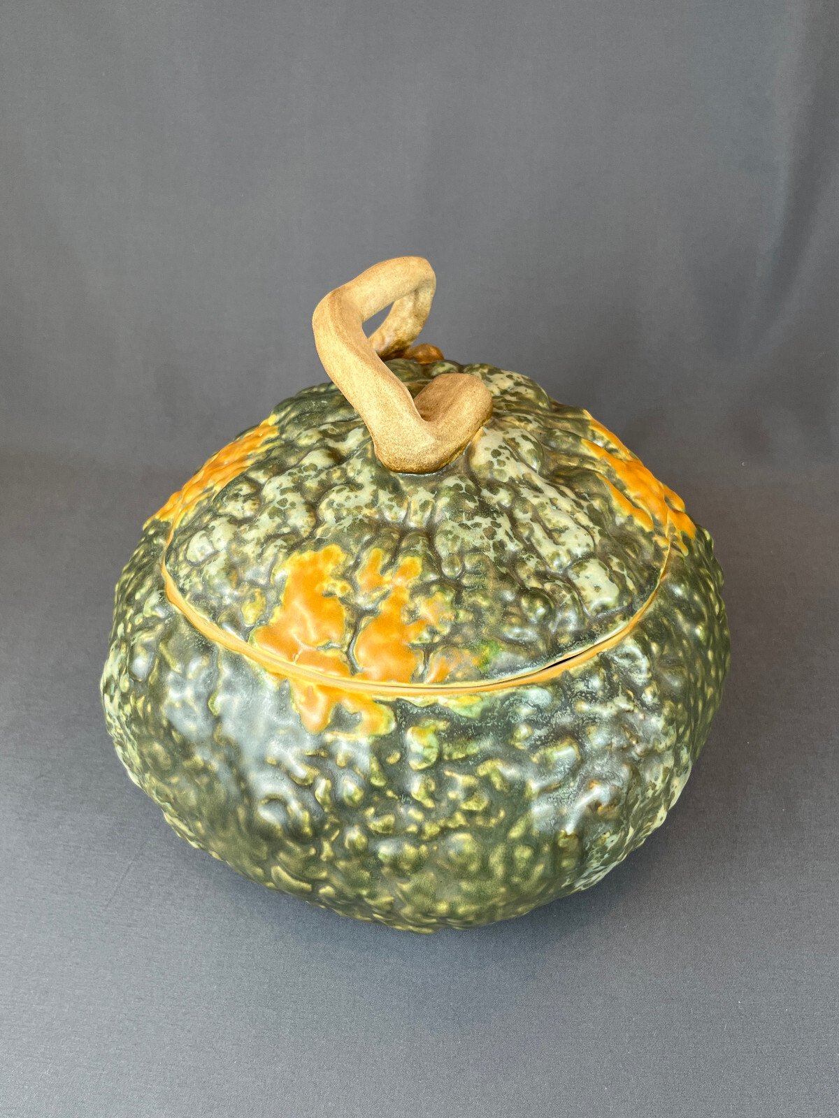 Patricia Garrett SQUASH TUREEN Lidded Bowl Great Impressions SIGNED c. 1997