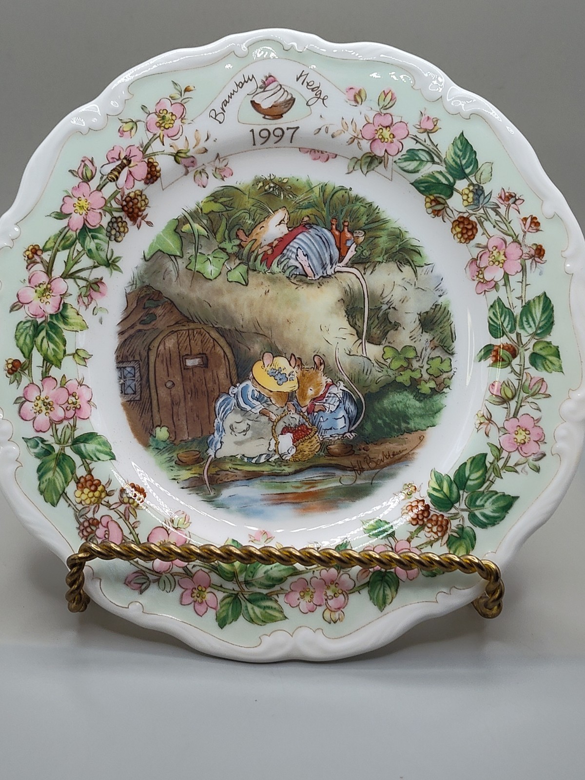 Royal Doulton Brambly Hedge Plate 8” Year 1997 New With Box