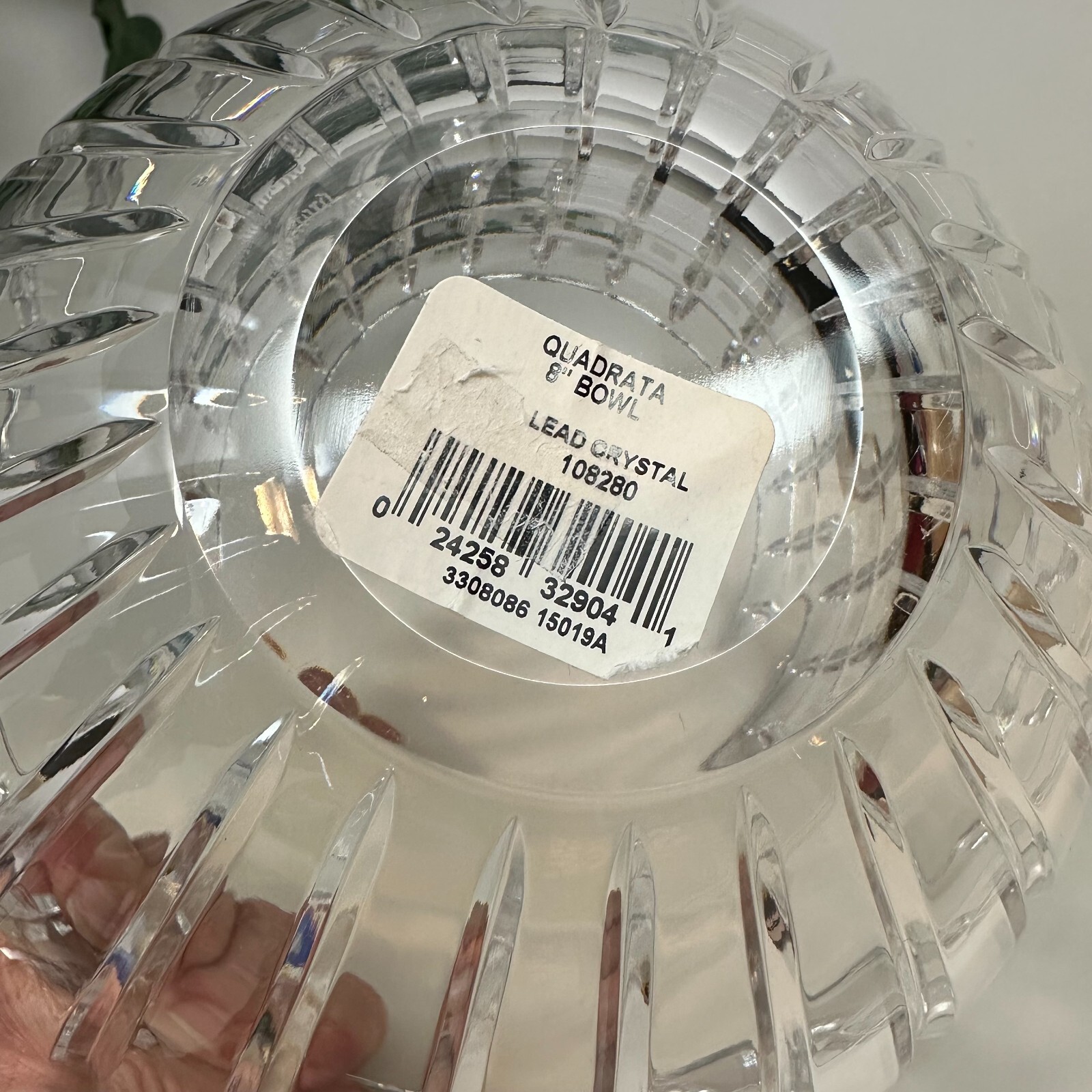 WATERFORD Marquis QUADRATA BOWL, Cut Frosted Crystal 8″ Excellent Condition!