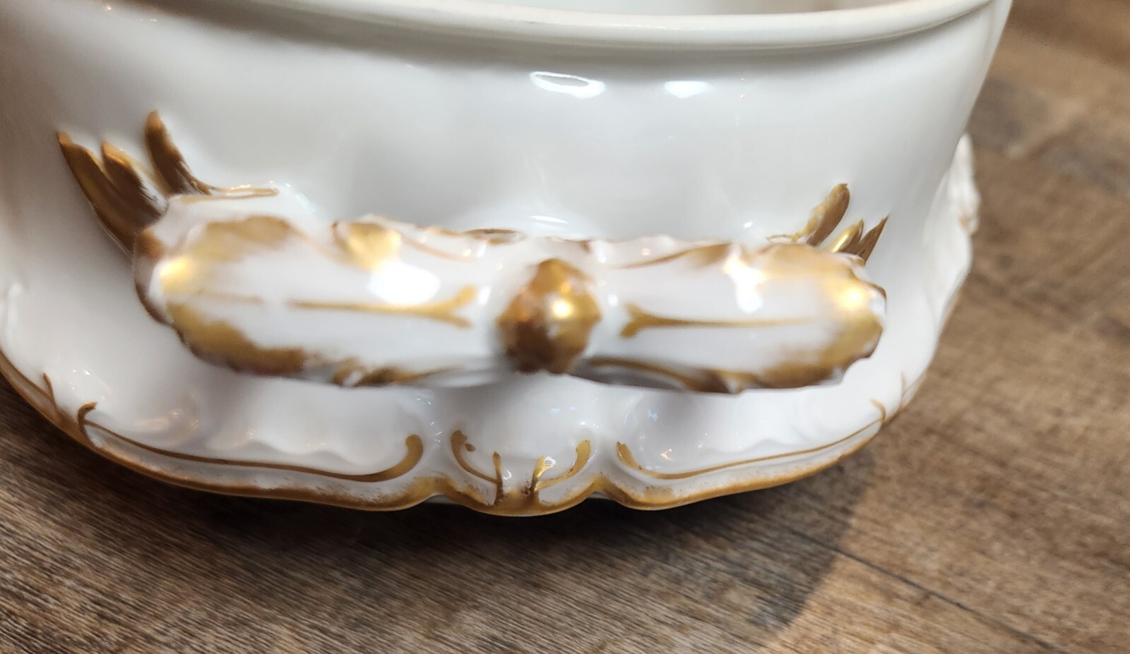Vintage Haviland Limoges Round& Oval Set Covered Dishes White/Gold HOLIDAY